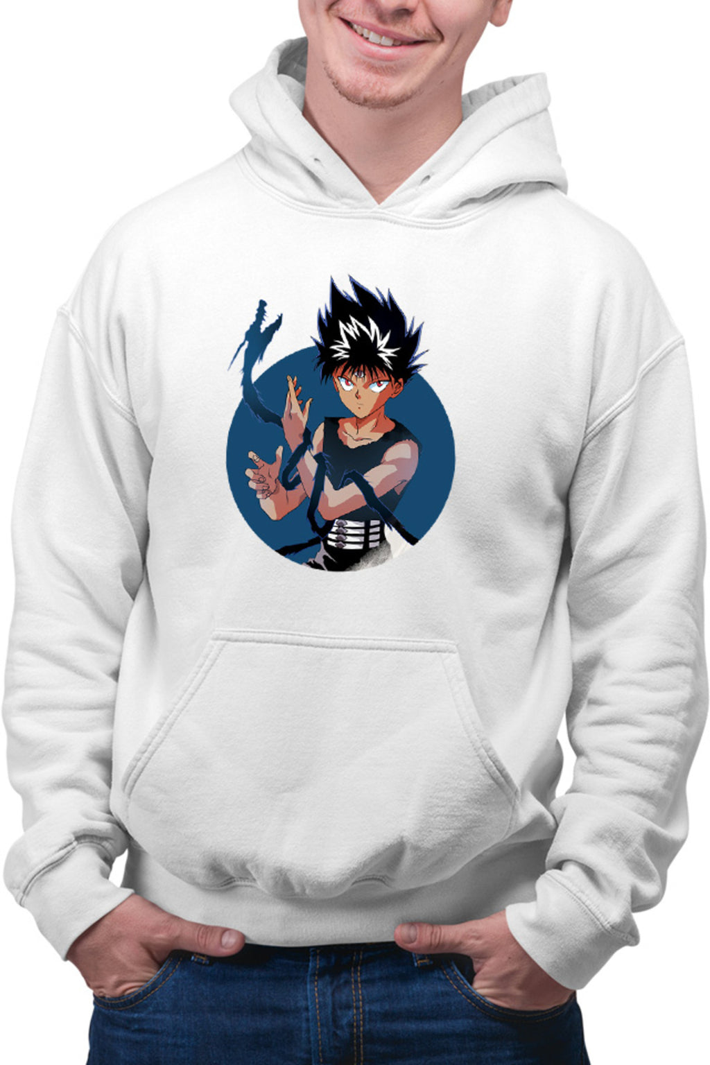 Hanorac barbati Yu Yu Hakusho Hiei Third Eye Last Ability Dragon