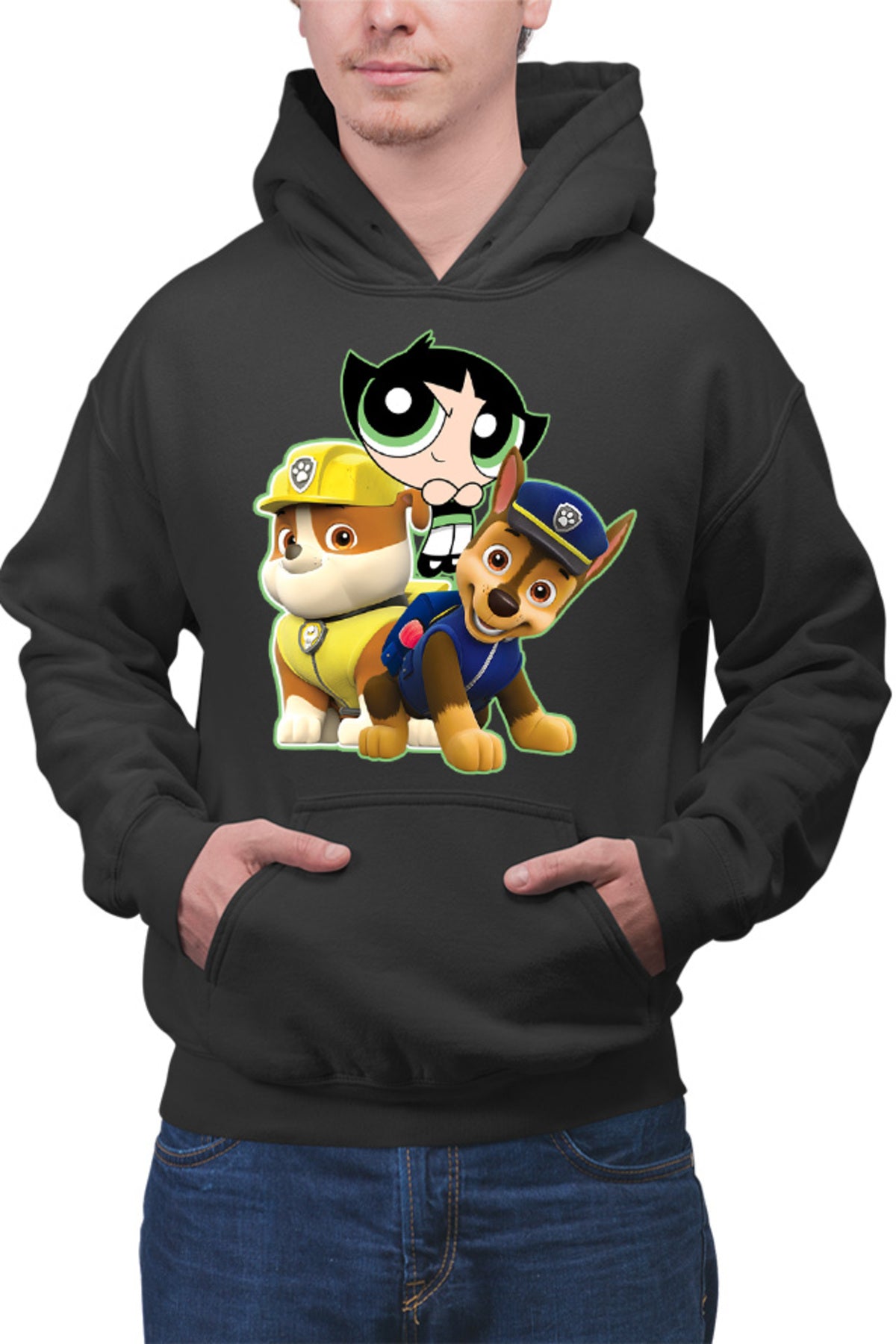 Hanorac barbati Paw Patrol Buttercup Powerpuff Girls Police Pup