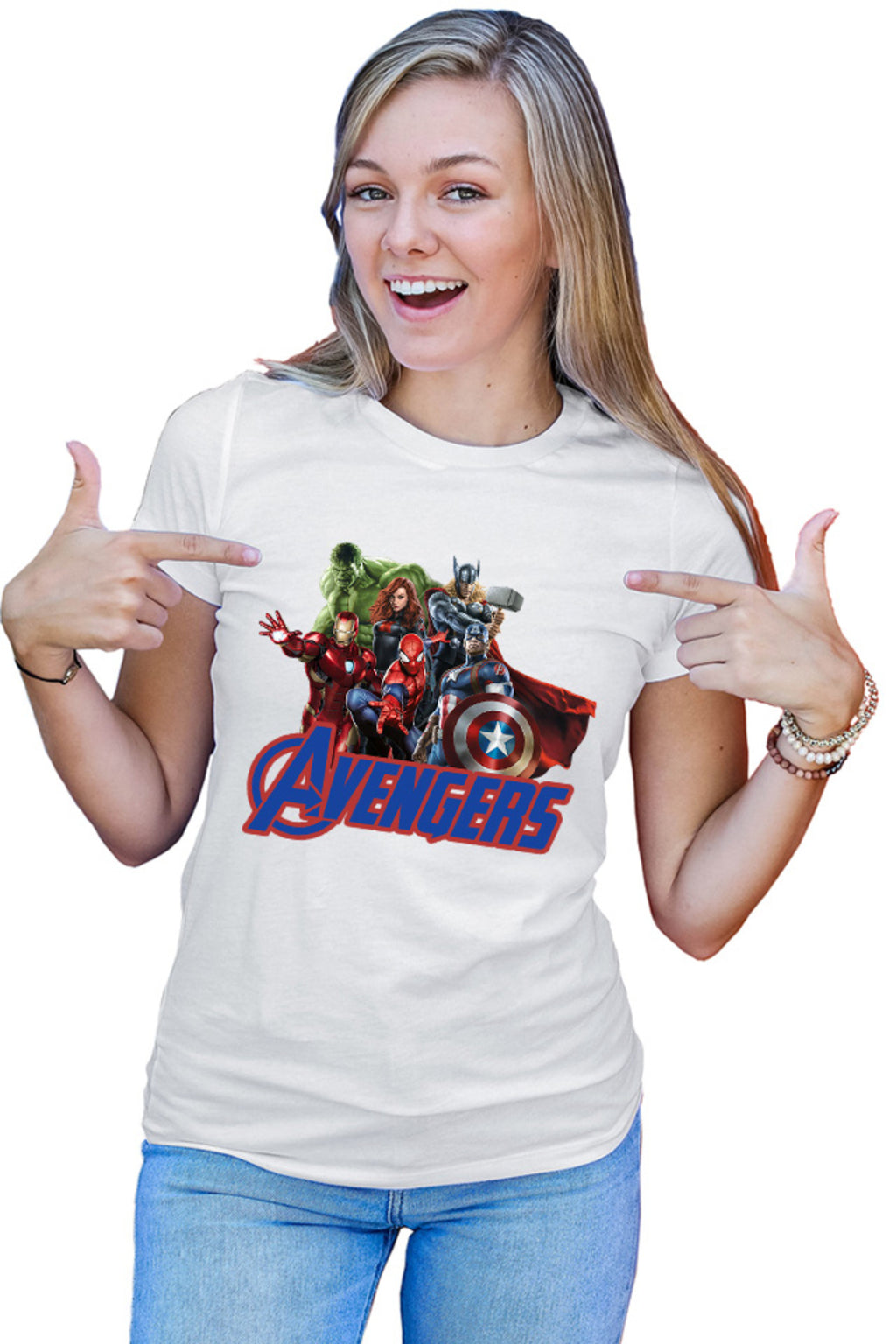 Tricou dama Thor Avangers Group Spiderman Ally Hero Marvel DC Comedy