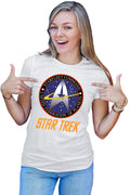 Tricou dama Star Trek Starft Command Academy Emblem