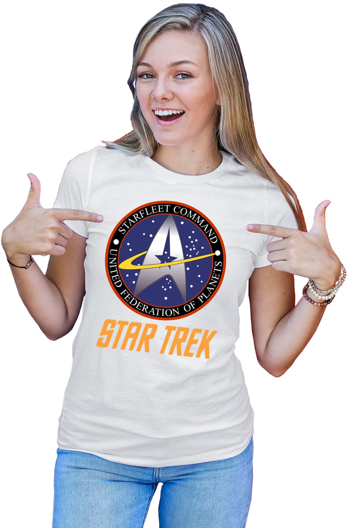 Tricou dama Star Trek Starft Command Academy Emblem