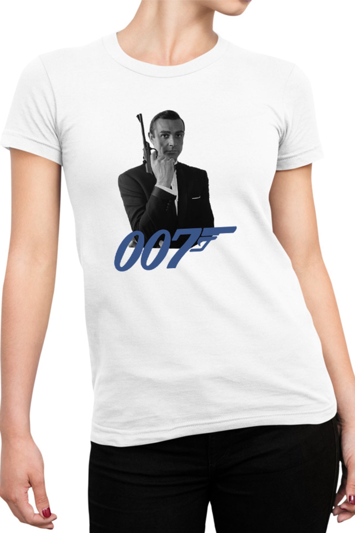 Tricou dama James Bond 007 Logo Vintage Old Movie Alpha