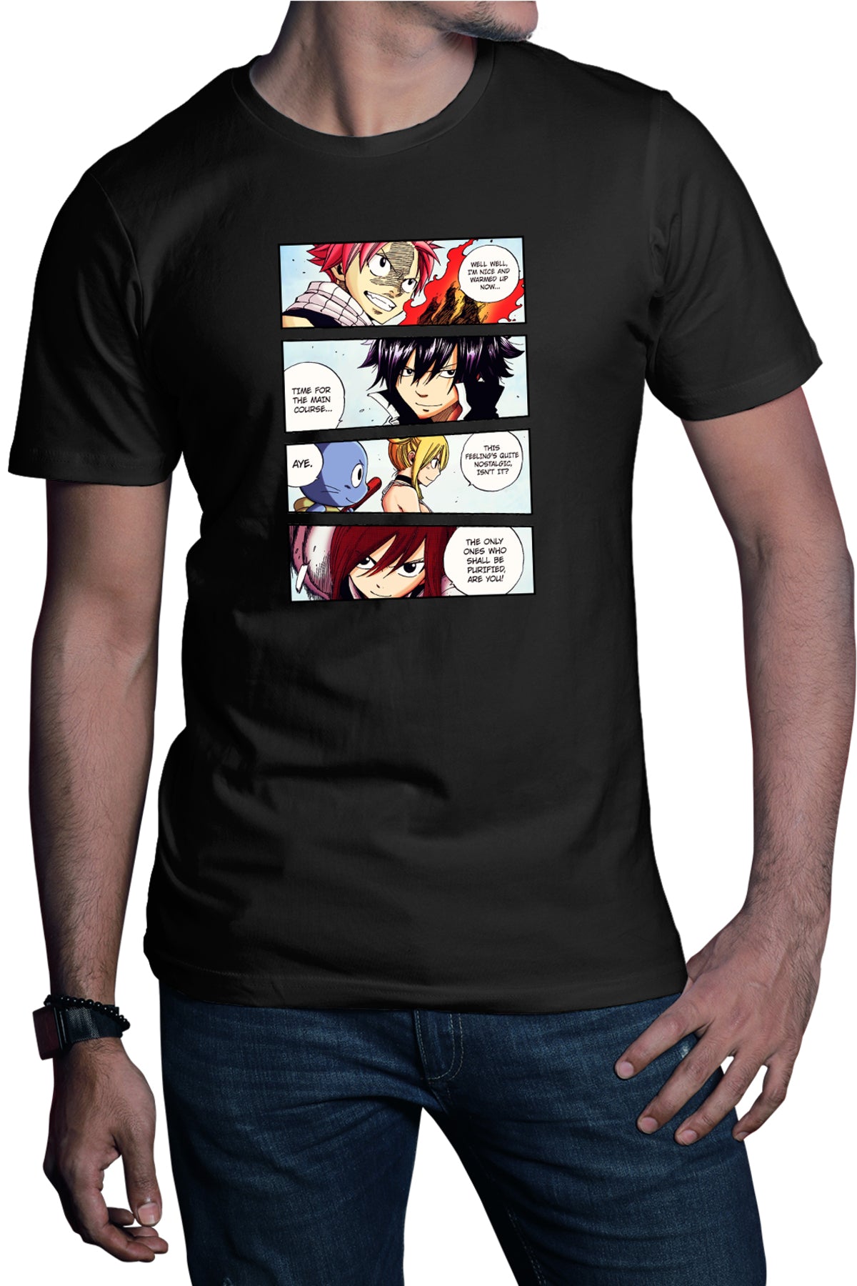 Tricou barbati Fairy Tail Manga Best Otaku Panel
