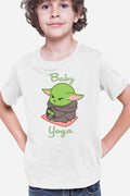 Tricou copii Baby Yoda Meditate Morning Stress