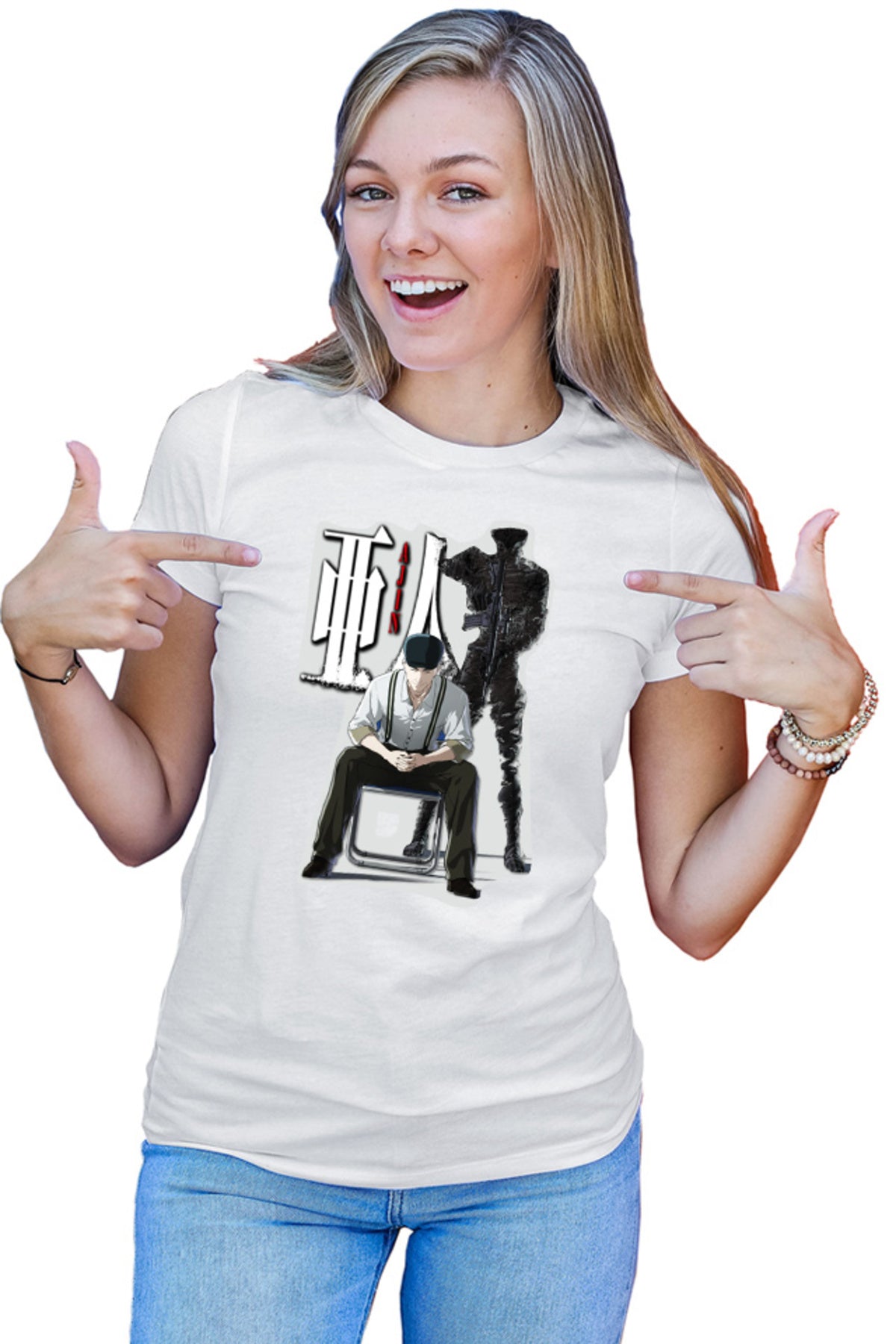 Tricou dama Ajin Satou Longevity Mature Horror