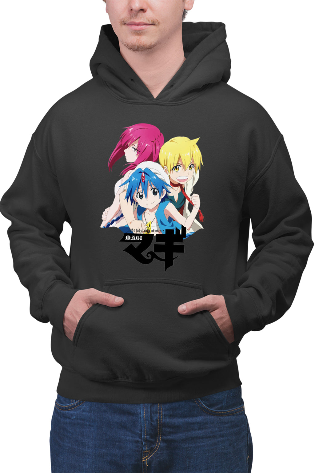Hanorac barbati Magi The Labyrinth of Magic Wonder Red Hair Sad