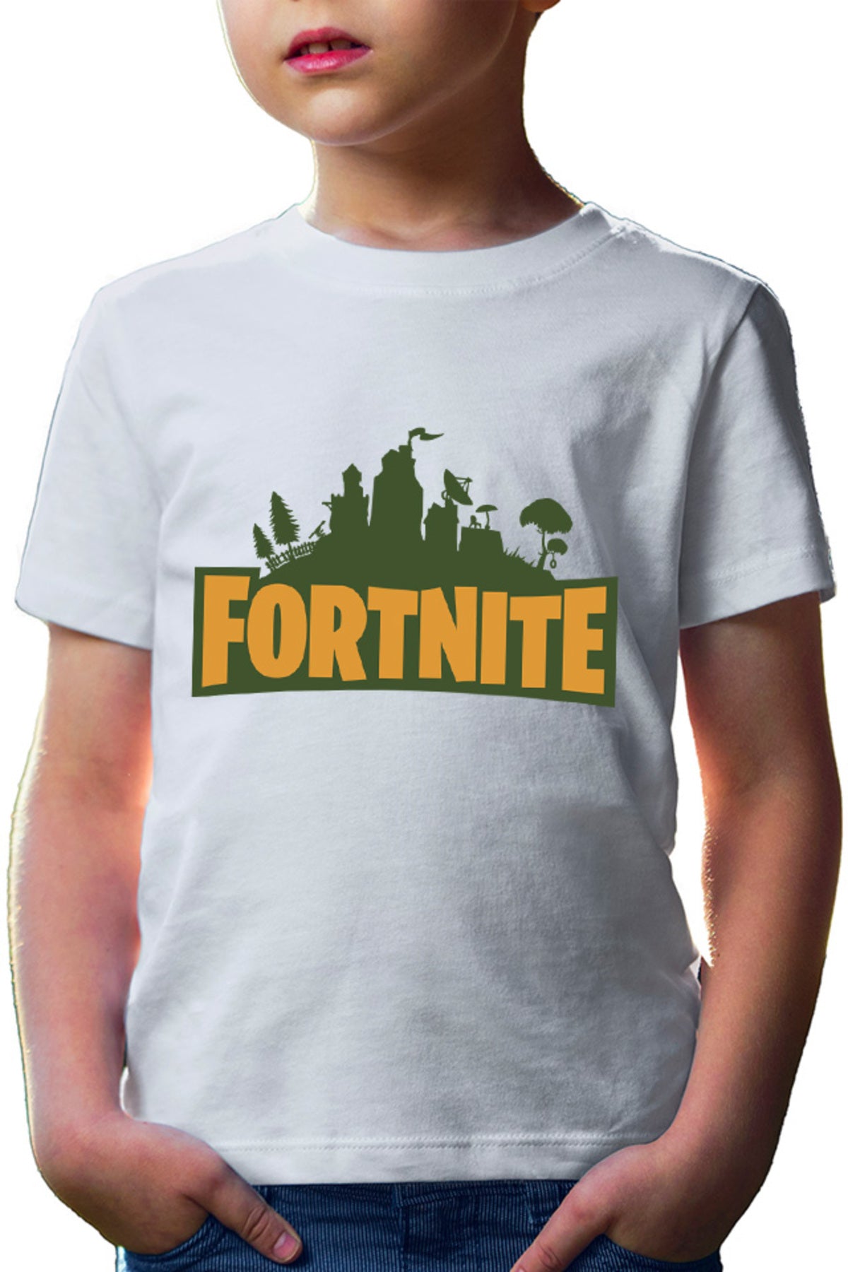 Tricou copii Fortnite Logo Battle Royale Weapons Characters Loot