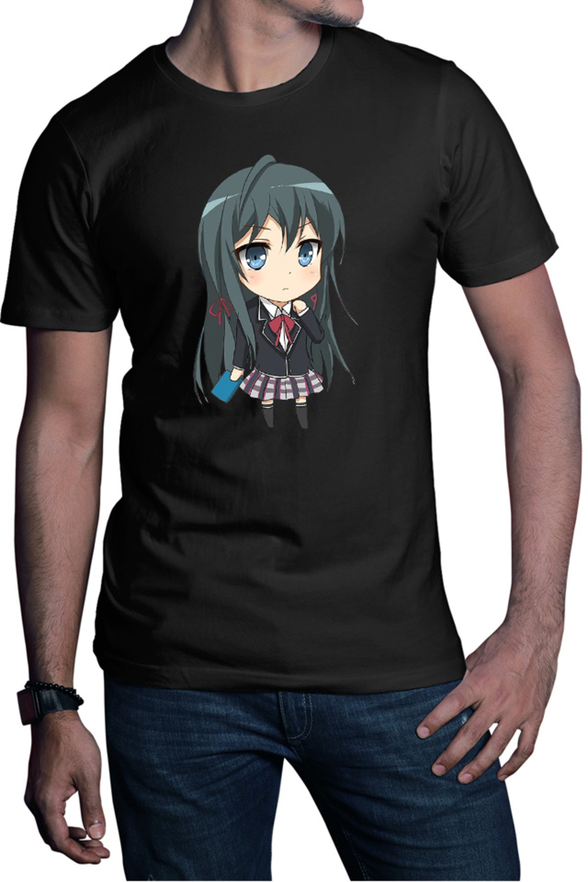 Tricou barbati OreGairu Yukino Scoala Anime Manga Love