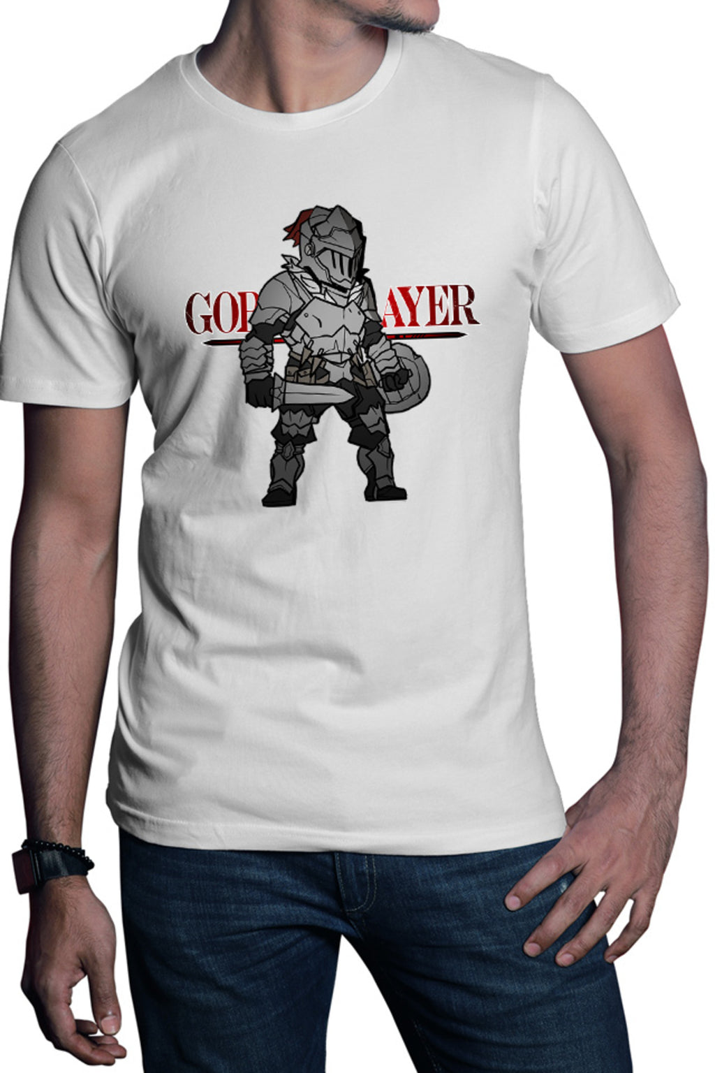 Tricou barbati Goblin Slayer Chibi Silver Order Light Novel Cosplay
