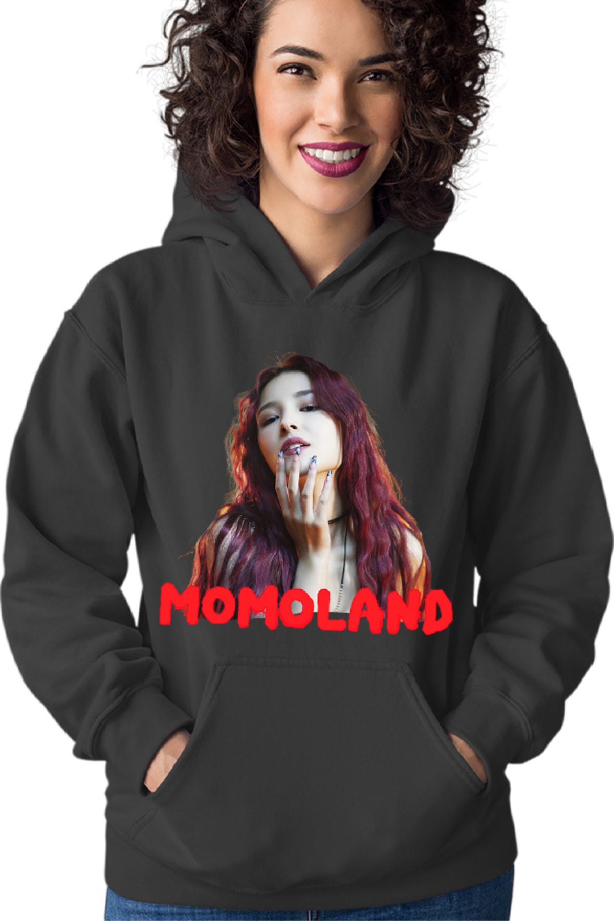 Hanorac dama Momoland Red Head Sexy K-Pop Idol Music