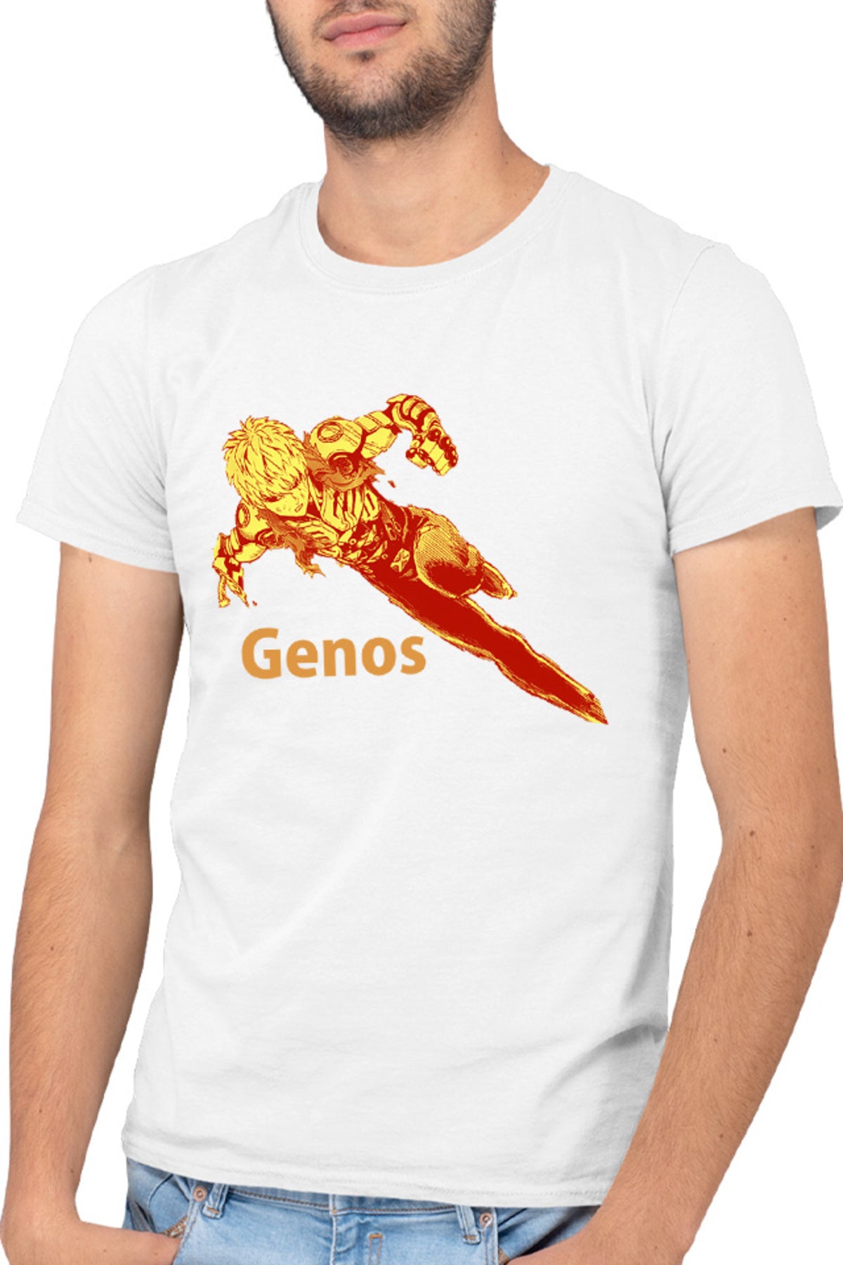 Tricou barbati One-Punch Man Genos Robot Android Super Powers