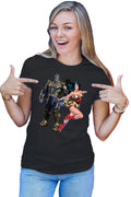 Tricou dama Thanos Wonder Woman Hero Villian Star