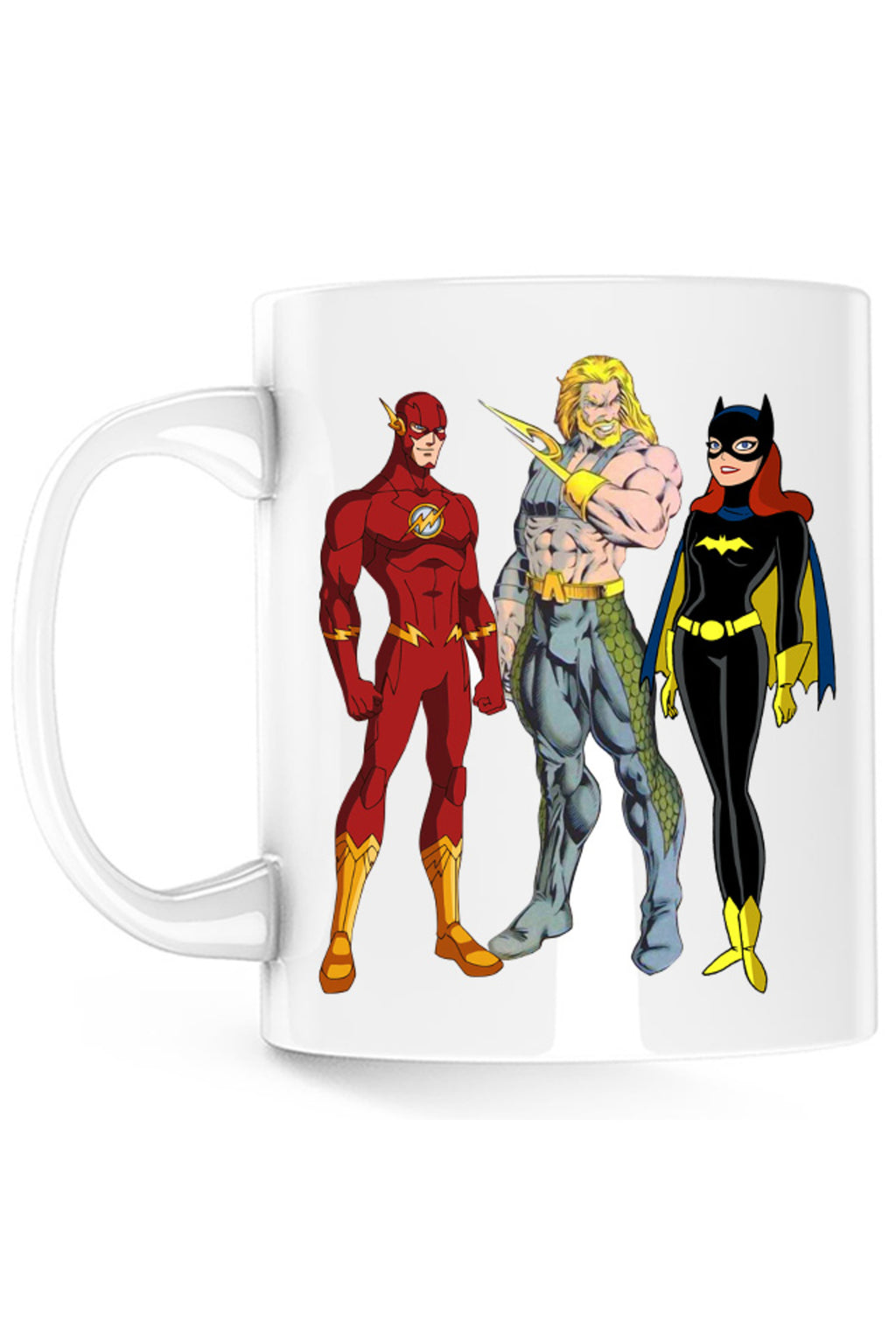 Cana Aquaman Batgirl Flash Comics Cartoons Water Action Mystery, alba, 330 ml