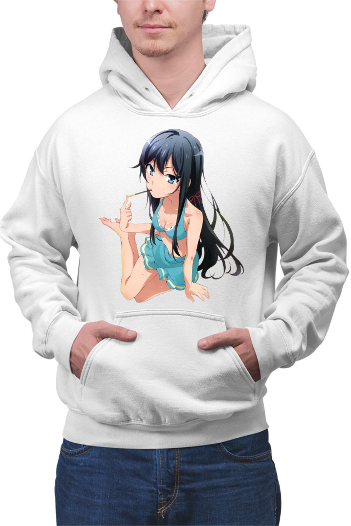 Hanorac barbati OreGairu Yukino Swim Suit Summer Pocky