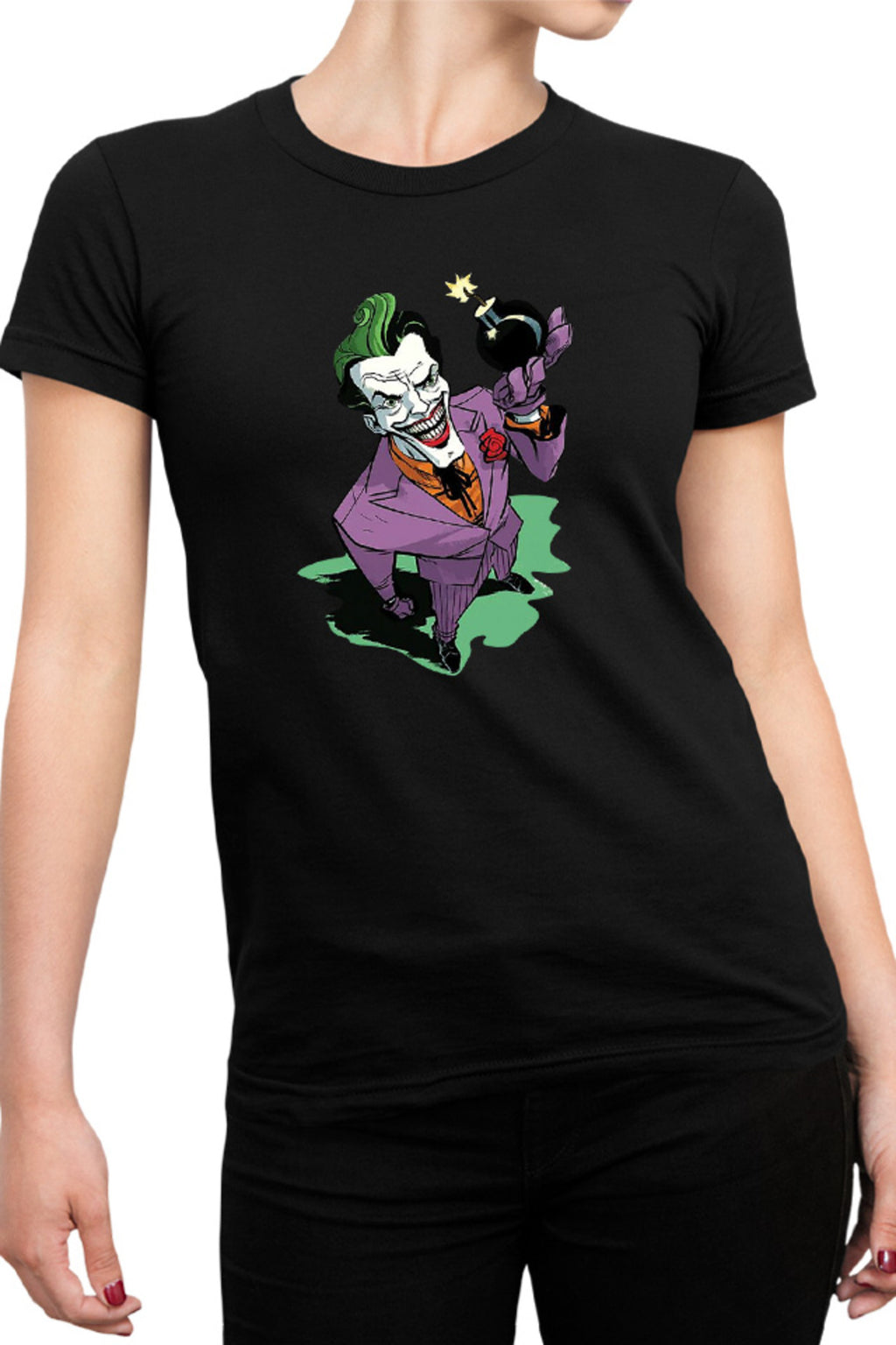 Tricou dama Joker DC Action Psychological Movie
