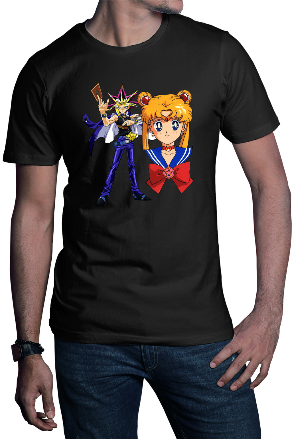 Tricou barbati Yu Gi Oh Mutou Sailor Moon Duel Links Anime