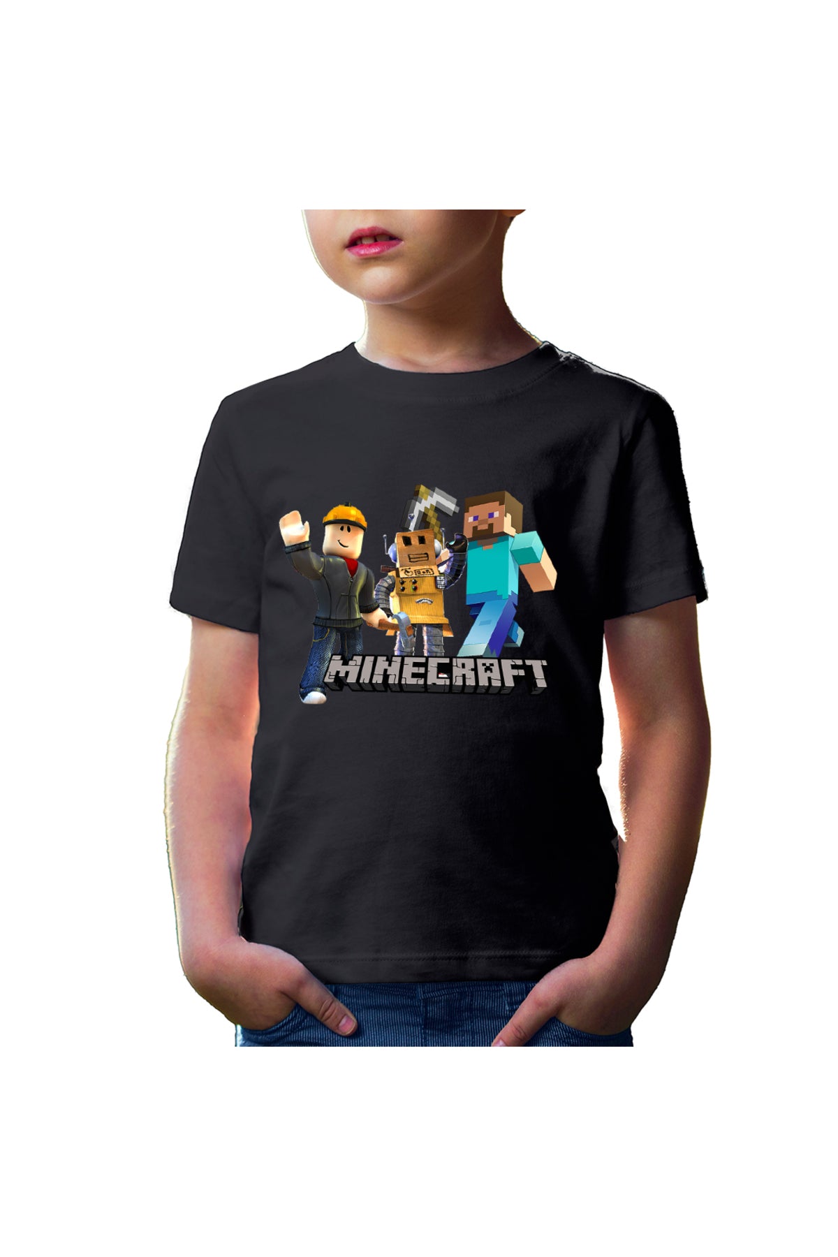 Tricou copii Roblox Minecraft Video Mcskins Tlauncher