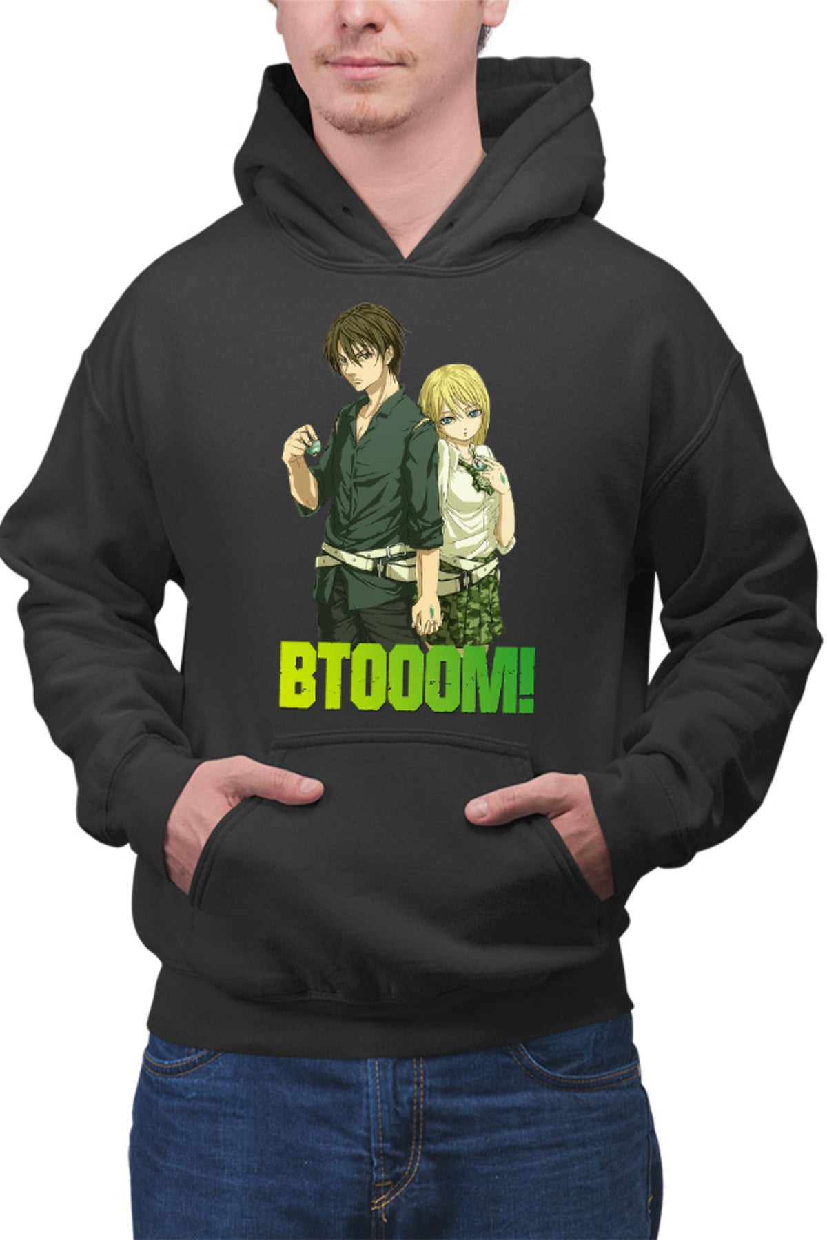 Hanorac barbati Btooom! Sakamoto Ryouta Himiko Lovers Game Crafting Bombs