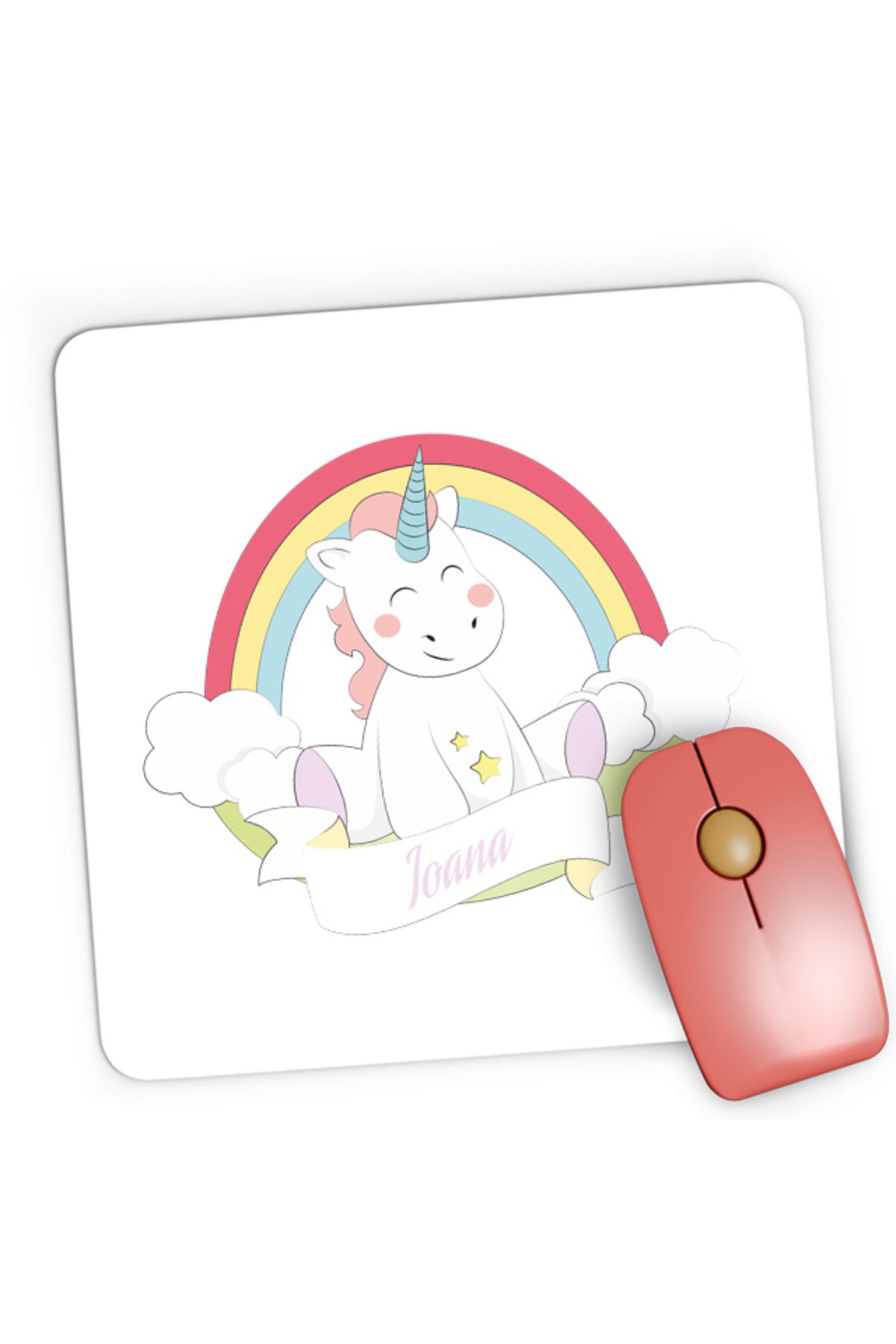 Mousepad Gaming Unicorn Squad Ioana Clouds Fluffy, 21x19 cm