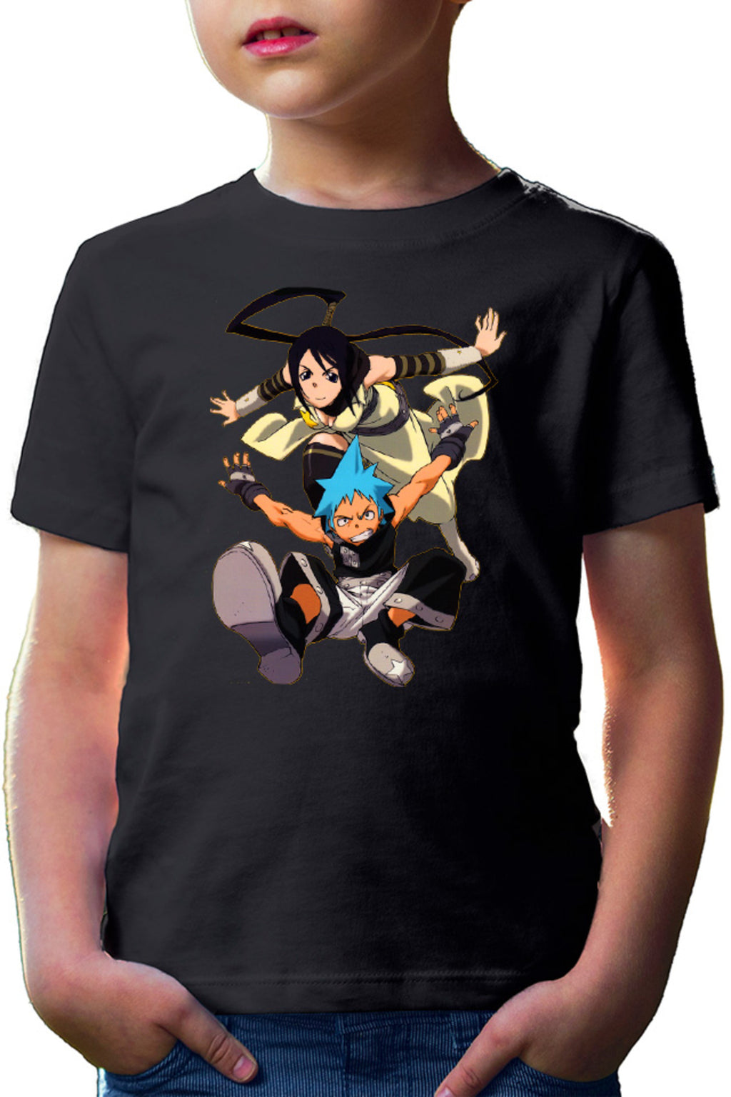 Tricou copii Soul Eater Black Star Tsubaki Partner Supranatural Anime