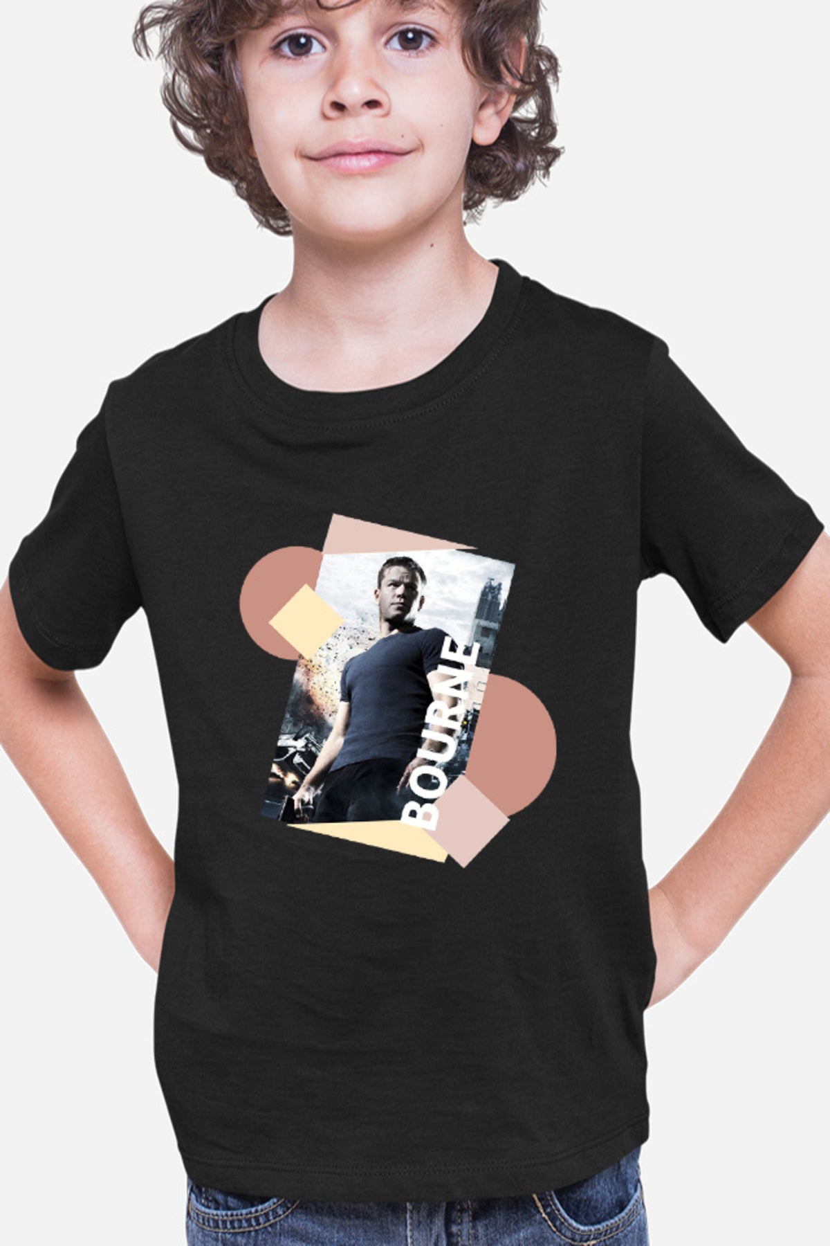 Tricou copii Bourne Abstract Design Action Cars Power Amazing