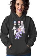 Hanorac dama Re zero REM RAM Emilia Felix Cat Waifu Yandere Doki Doki