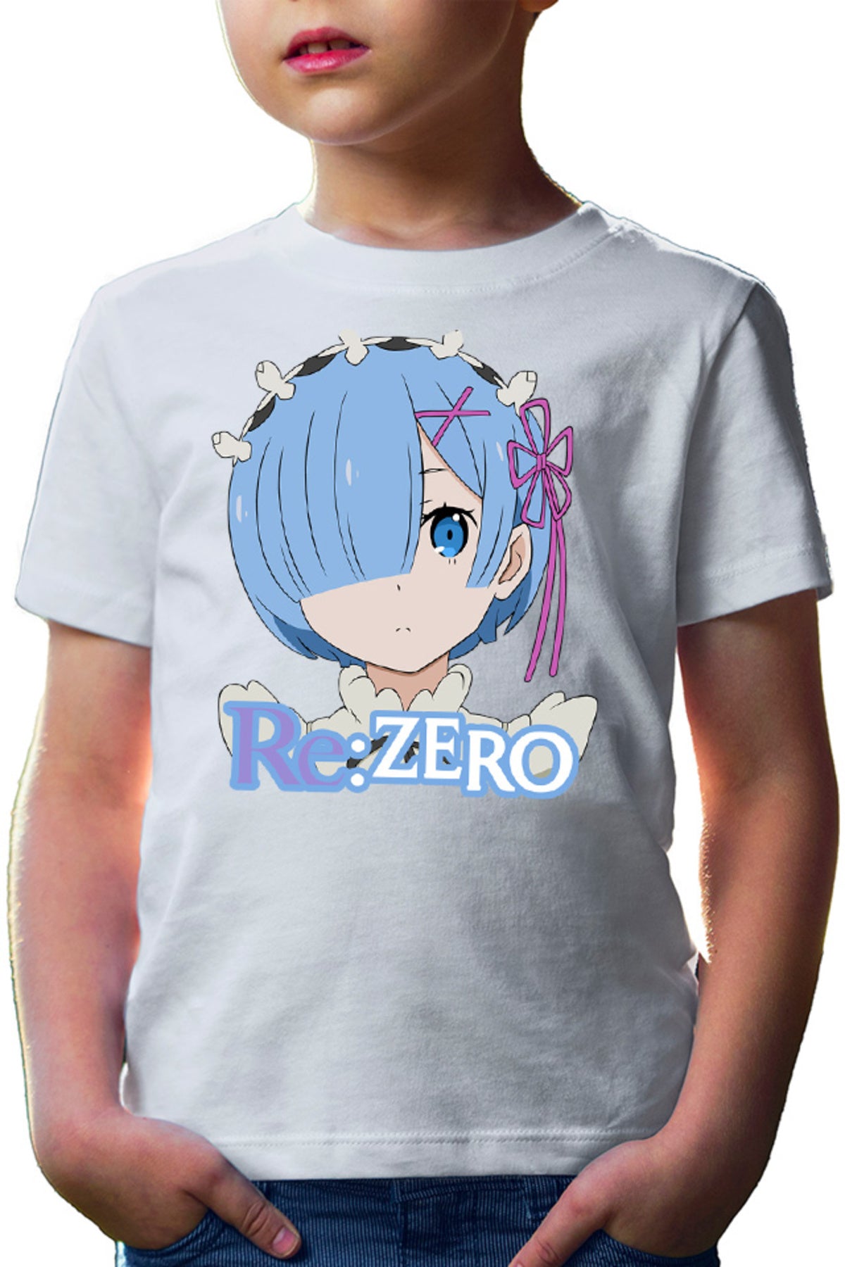 Tricou copii Re Zero REM Maiden Light Novel Manga Cosplay
