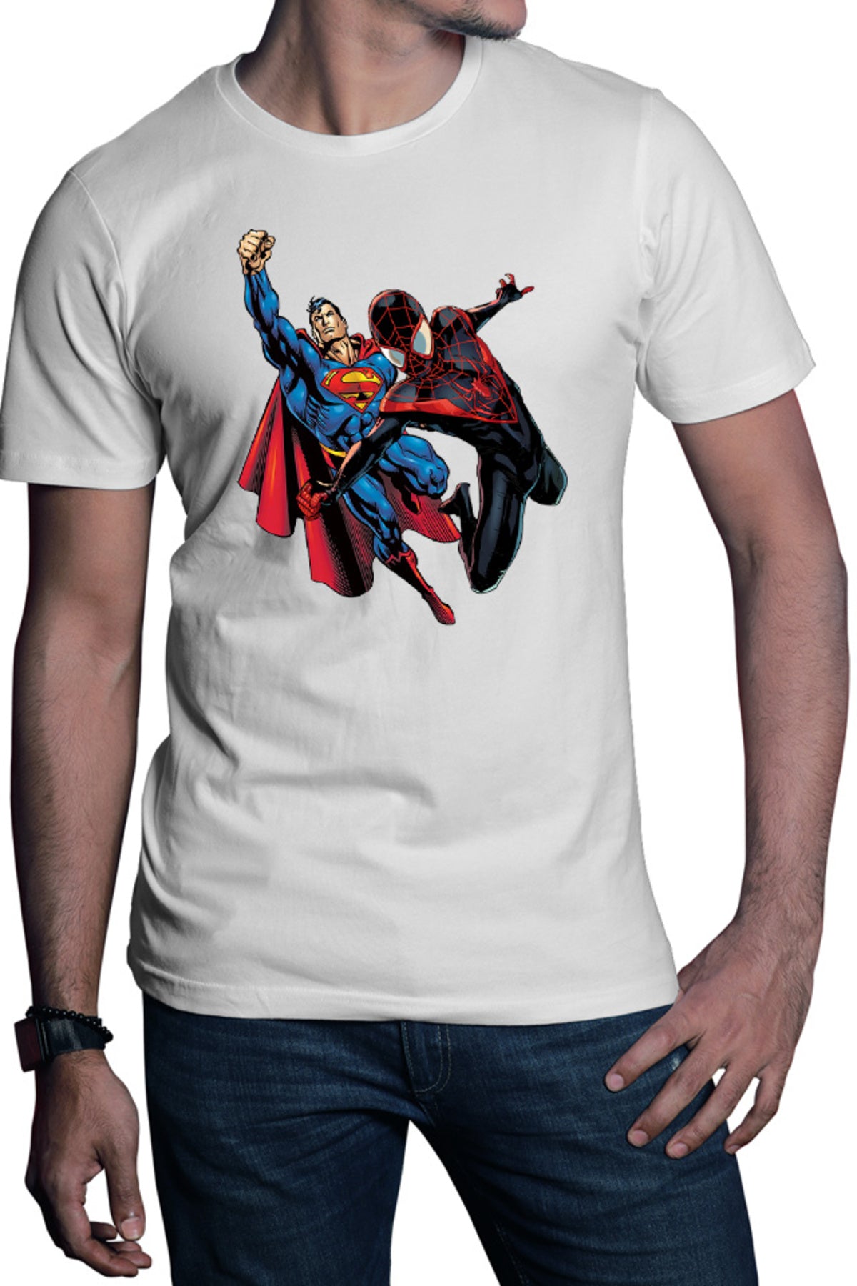 Tricou barbati Spiderman Superman Mission Venom