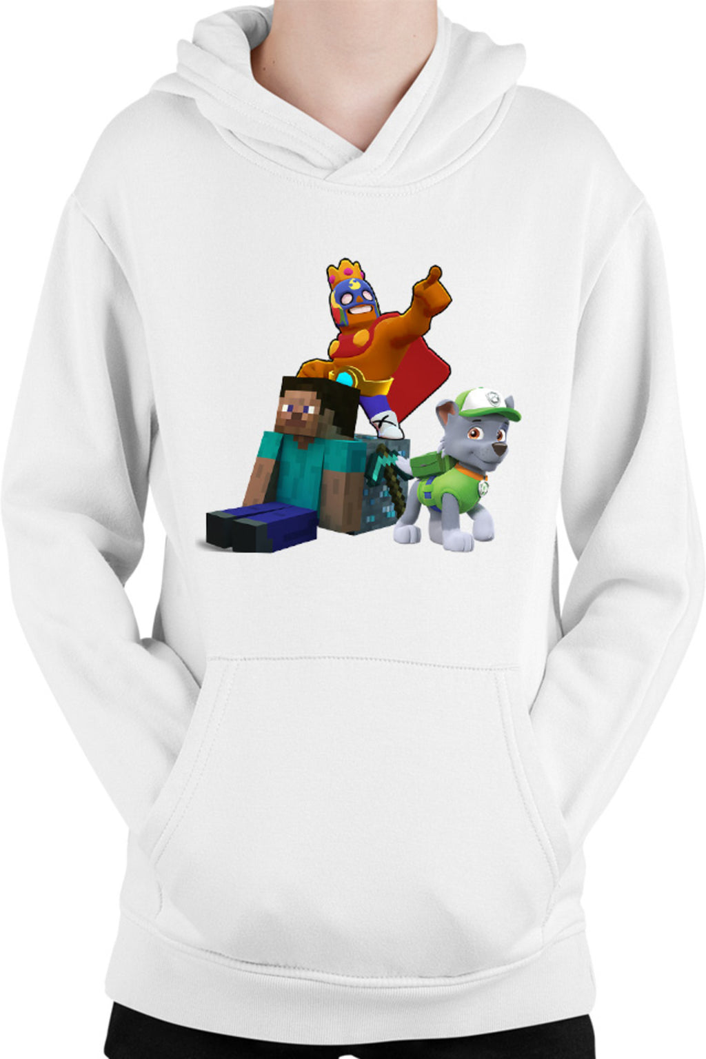 Hanorac copii Brawl Stars Player Minecraft Diamond Cube Paw Patrol Rocky