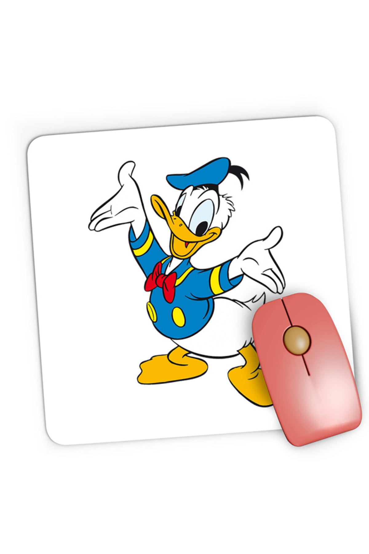 Mousepad Gaming Donald Duck Sailor Happy Cartoon Children, 21x19 cm