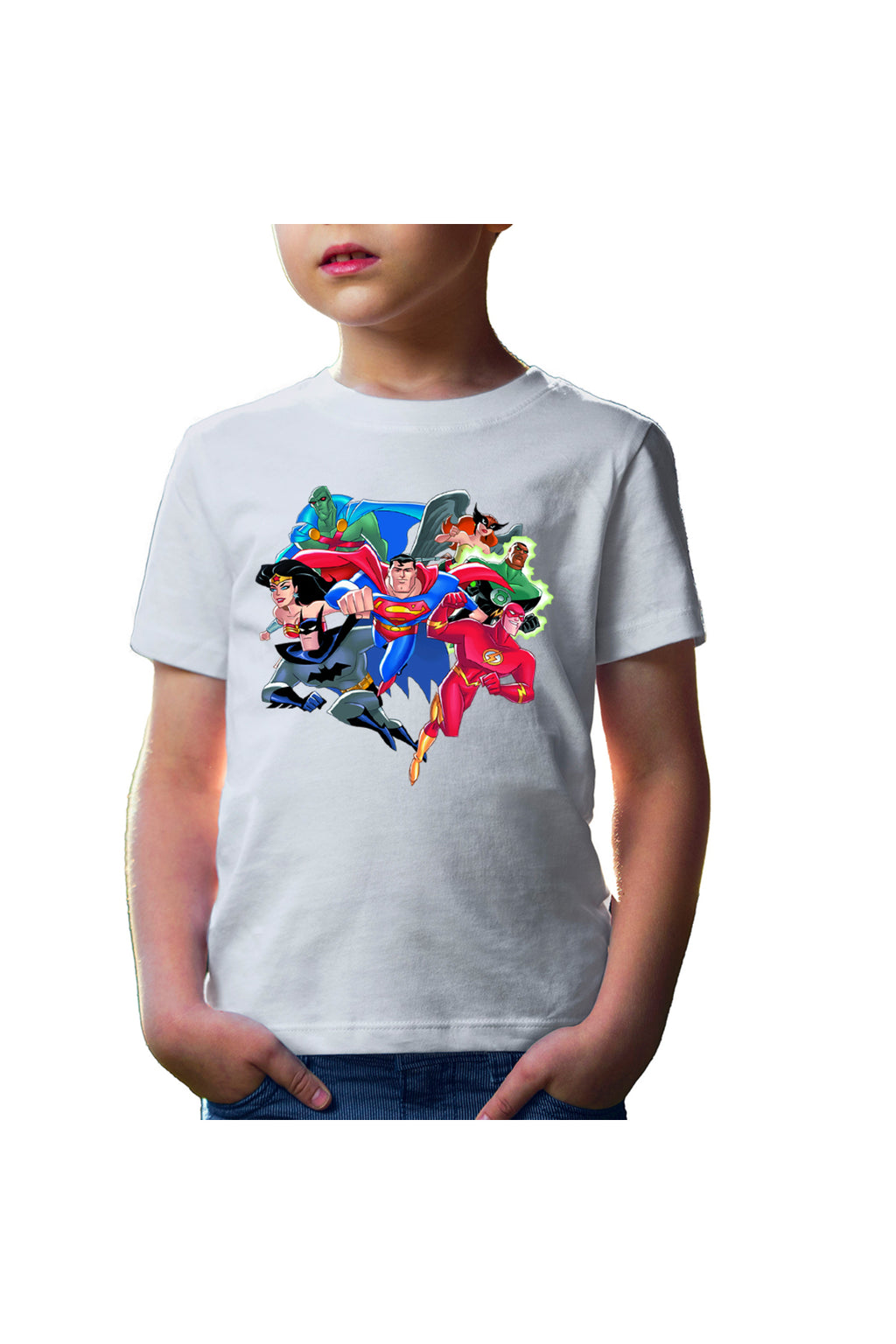 Tricou copii The Flash Batman Justice League Superhero
