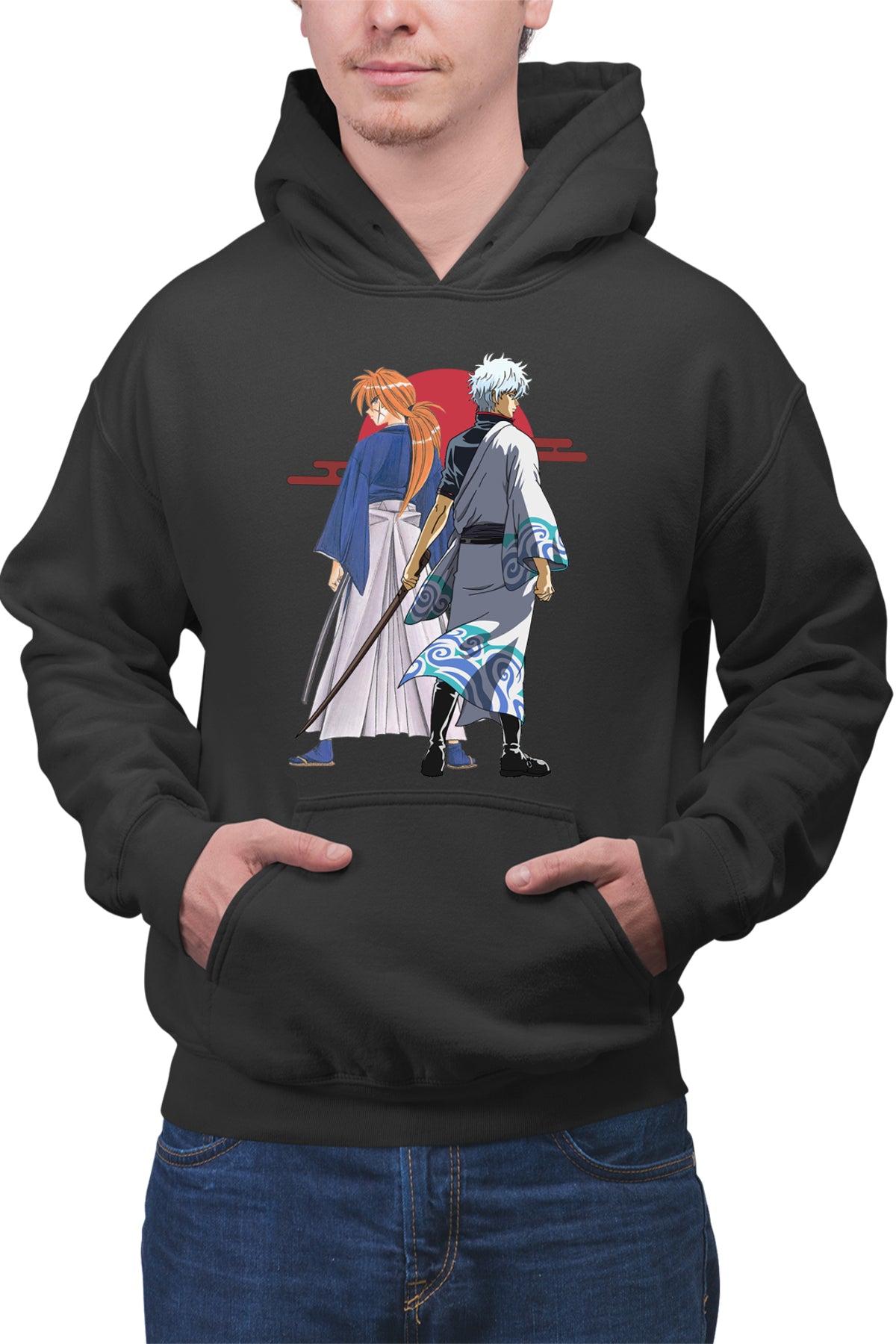 Hanorac barbati Rurouni Kenshin Kenshin Gintoki Samurai Pose