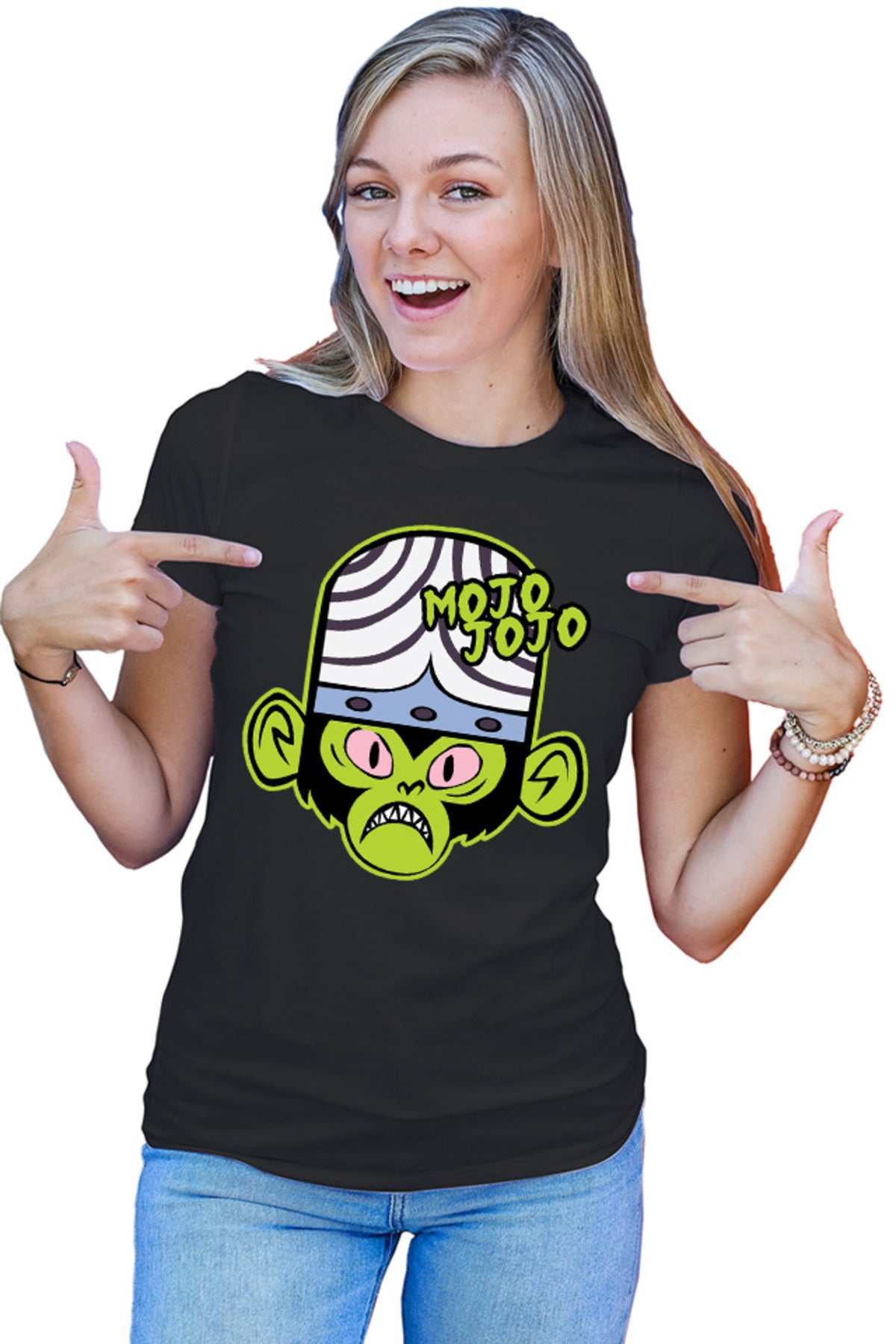 Tricou dama The Powerpuff Girls Mojo Jojo Monkey