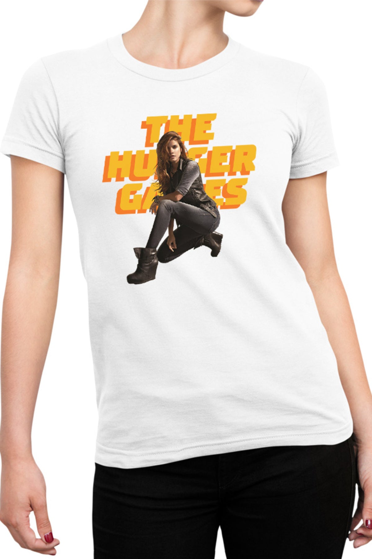 Tricou dama The Hunger Games Video Game Dystopian Adventure