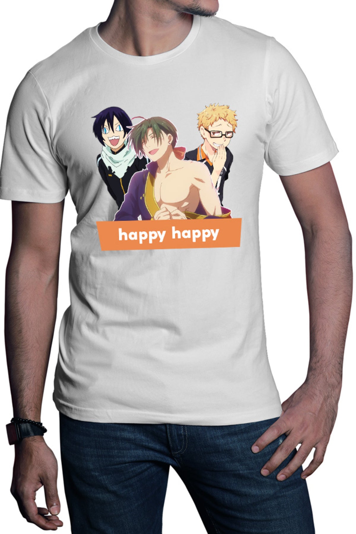 Tricou barbati Yona of the Dawn Jae Ha Yato Noragami Kei Troll Happy