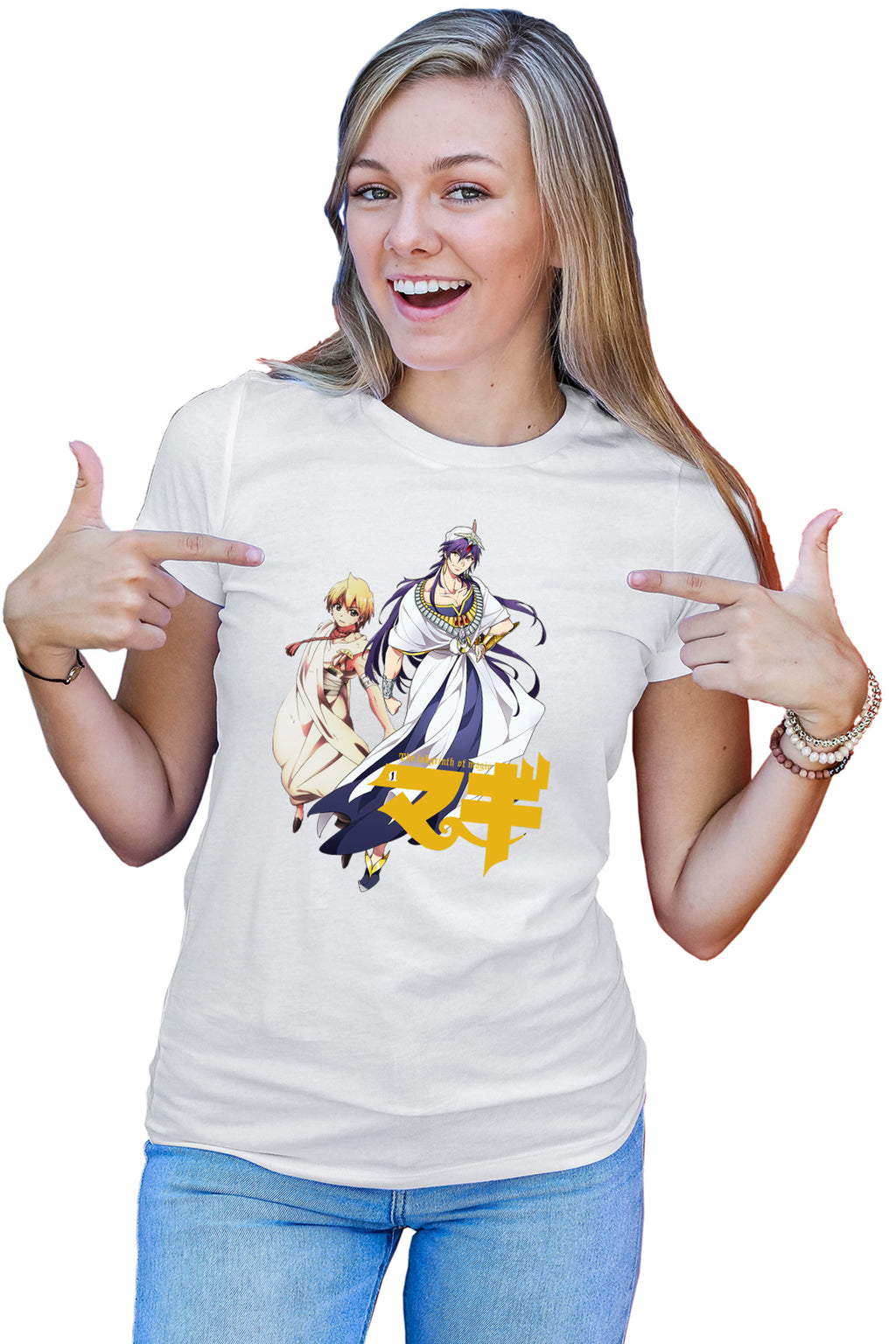 Tricou dama Magi The Labyrinth of Magic Alibaba Sinbad Japan