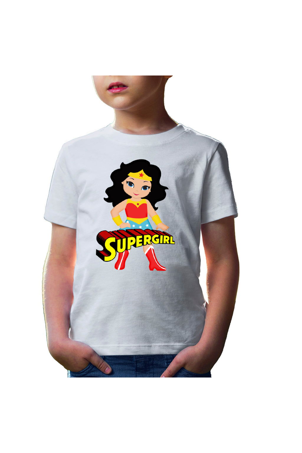 Tricou copii Superman Diana Prince Superwoman Supergirl