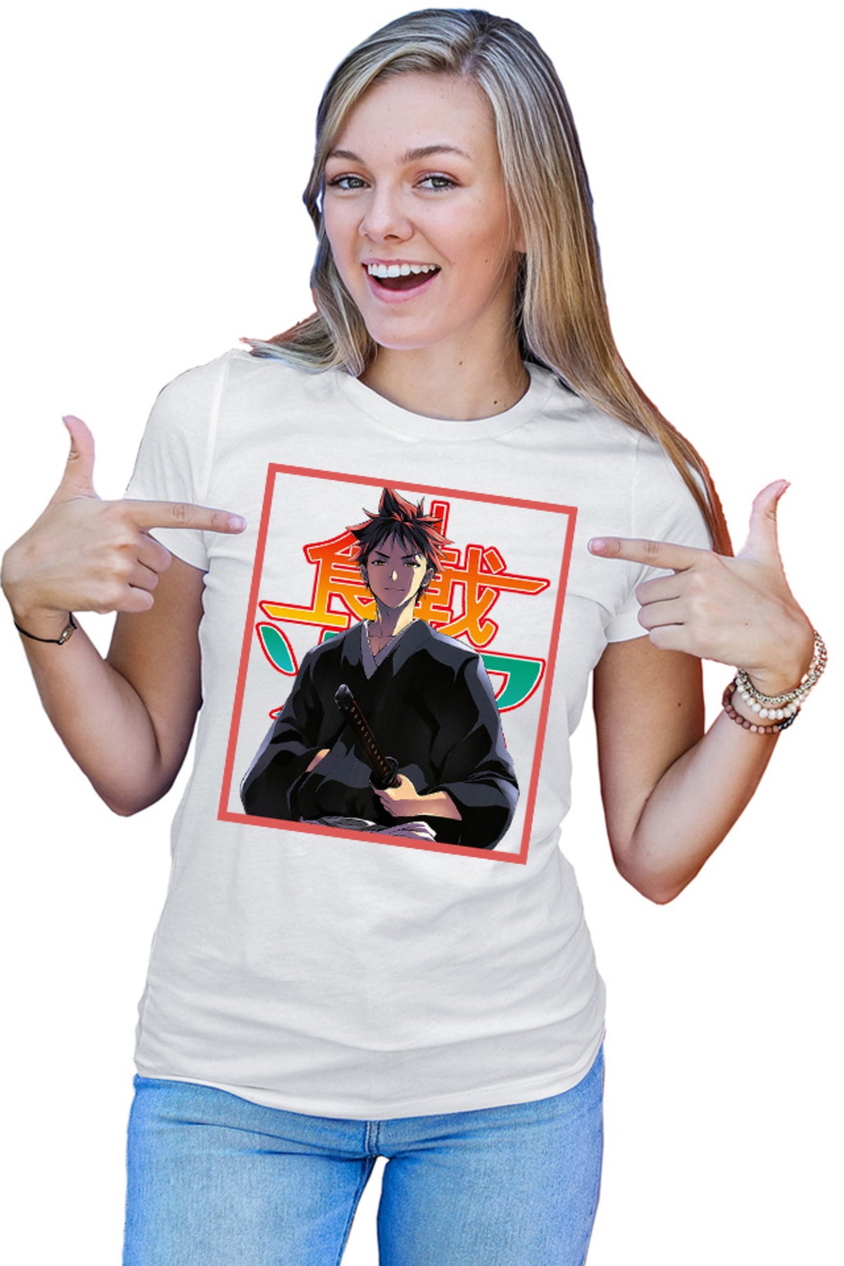Tricou dama Food Wars Souma Samurai Katana Otaku