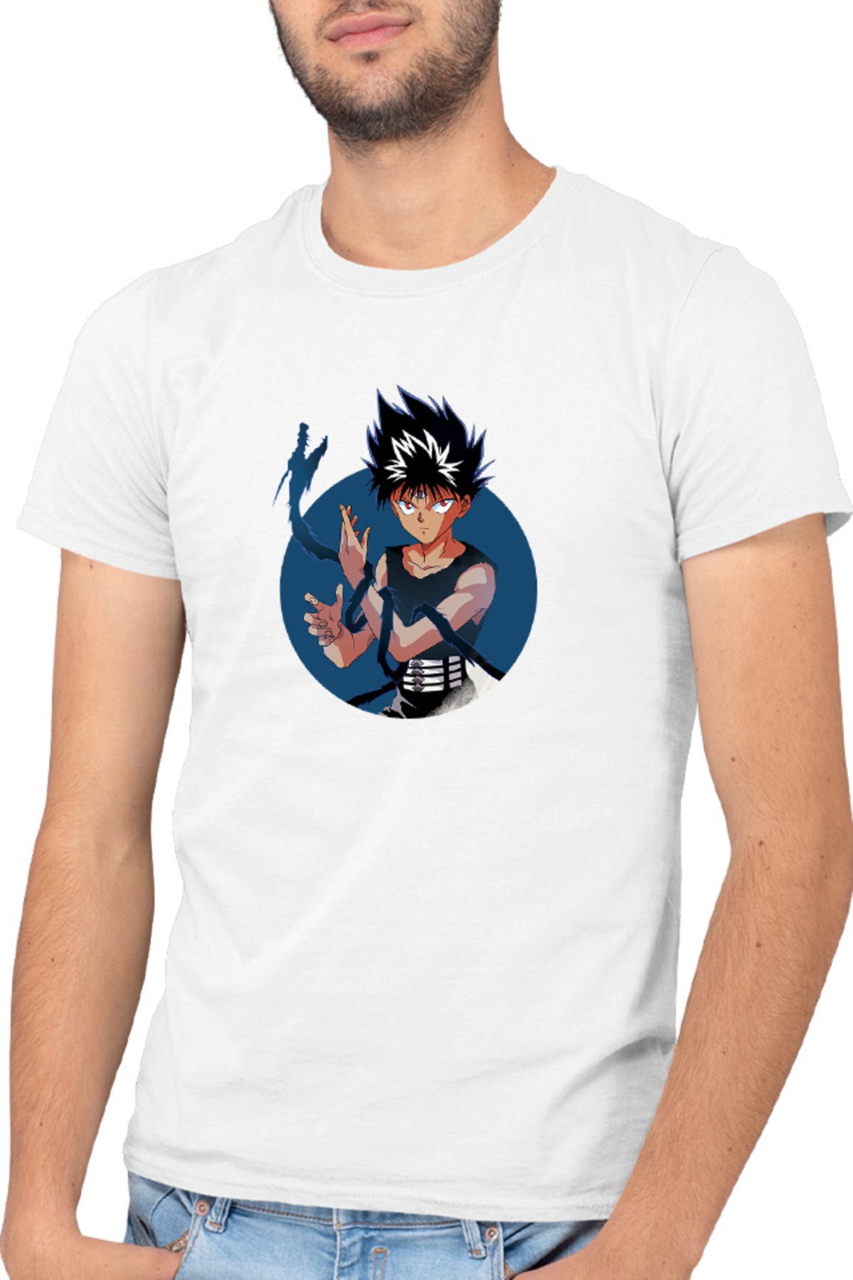 Tricou barbati Yu Yu Hakusho Hiei Third Eye Last Ability Dragon