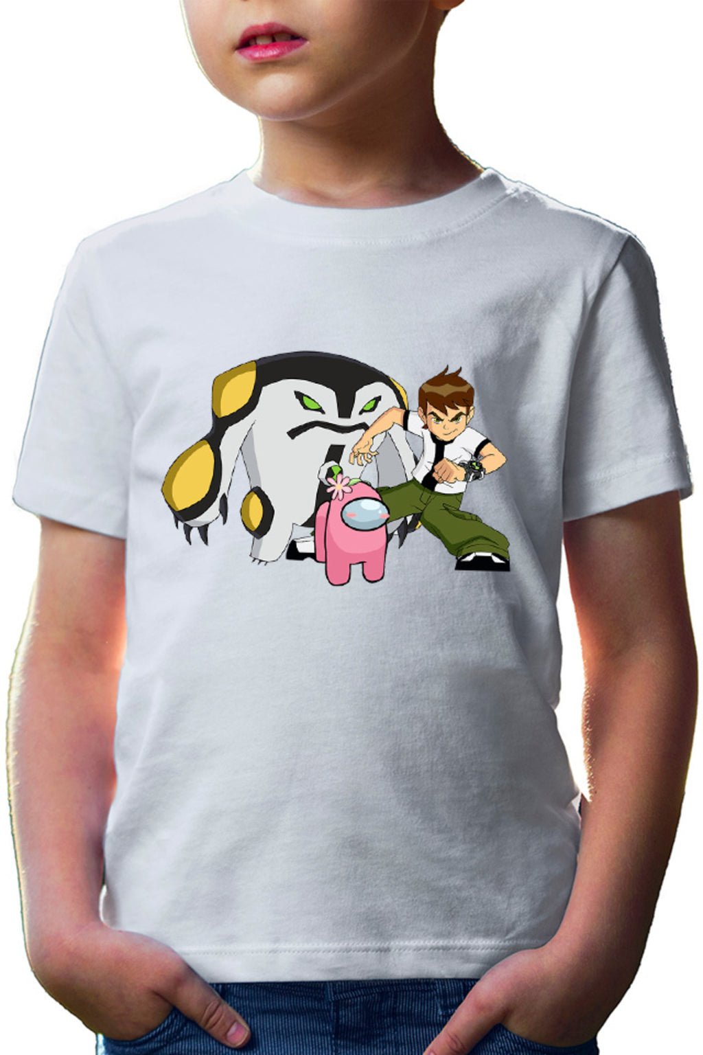 Tricou copii Among Us Flower Cute Ben 10 Monster Transform Teen