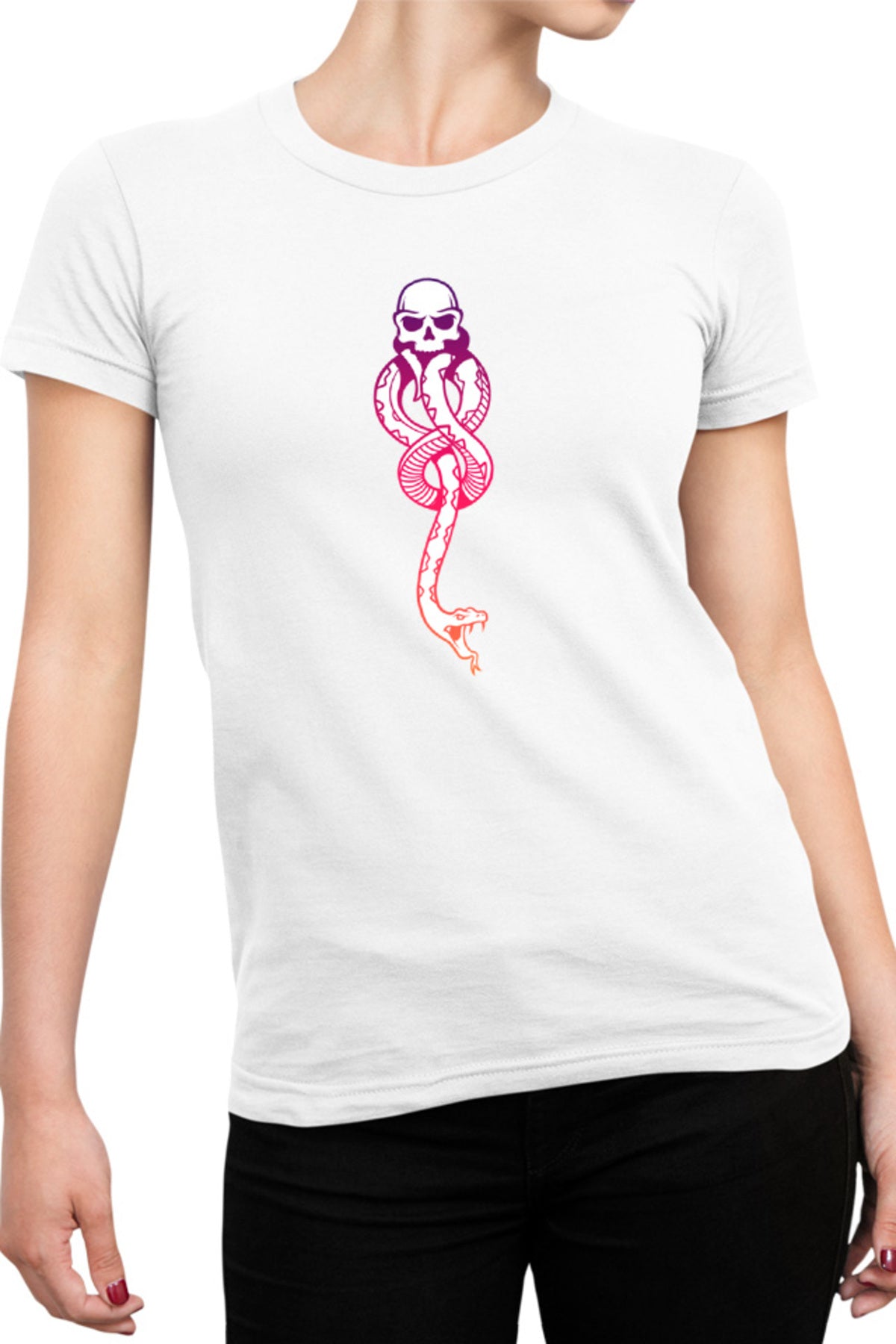 Tricou dama Harry Potter Decal Death Eaters Serpent Spell