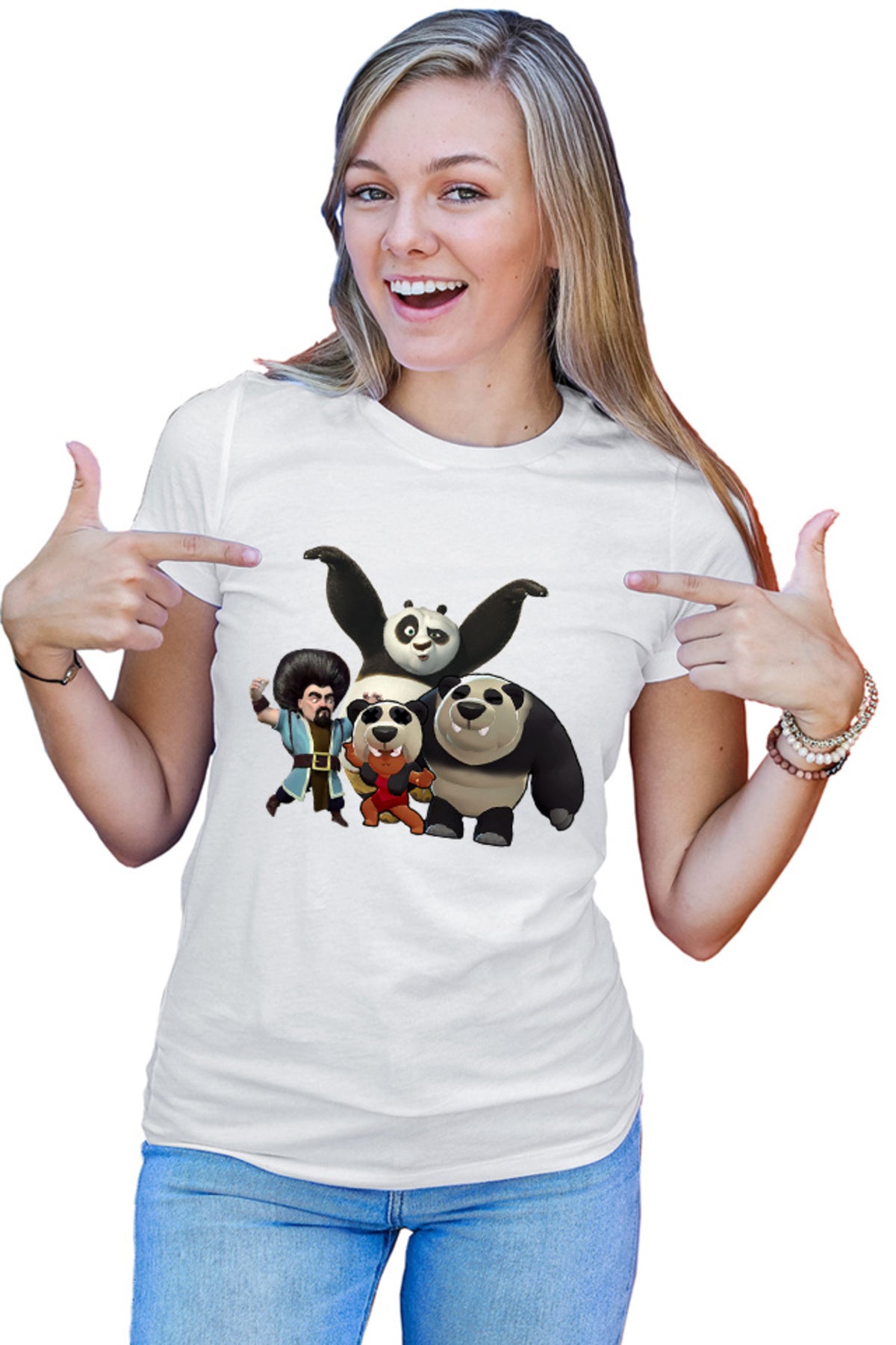 Tricou dama Brawl Stars Panda Arena Kung Fu Clash Royale Supercell