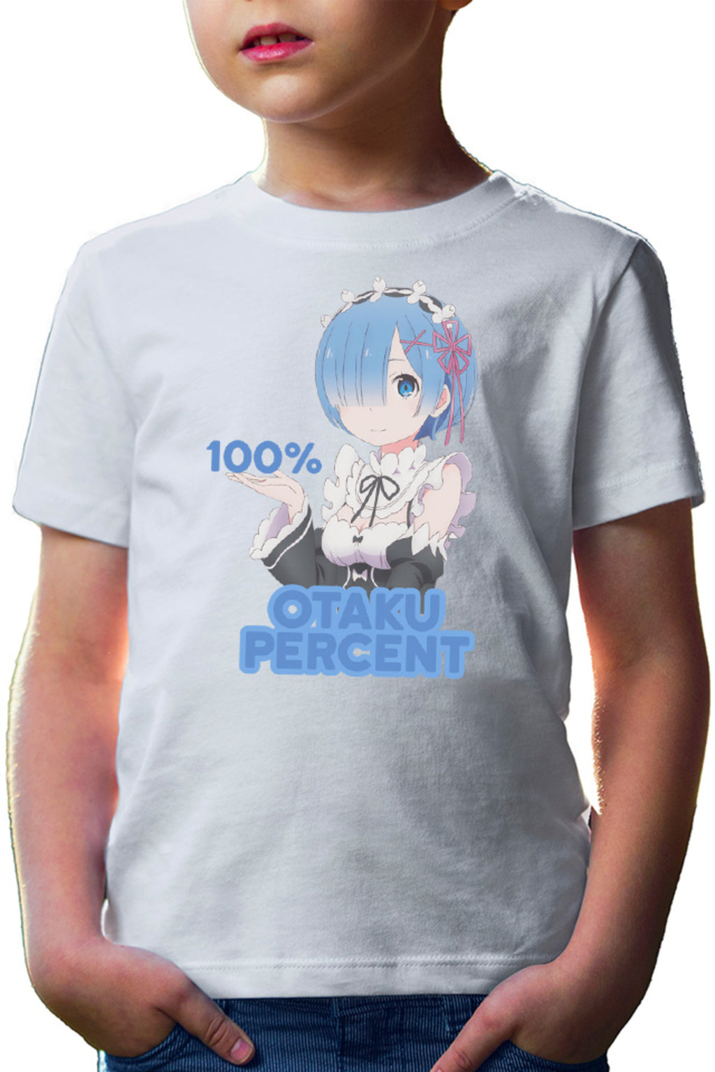 Tricou copii Re Zero REM Otaku Percentage Maiden Kawaii Technics