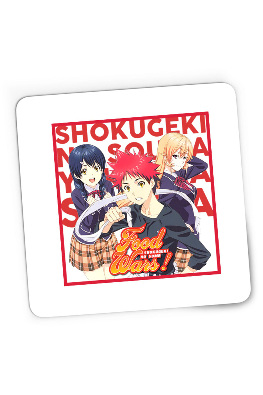 Mousepad Gaming Food Wars Souma Megumi Erica Trio Anime Cook, 21x19 cm