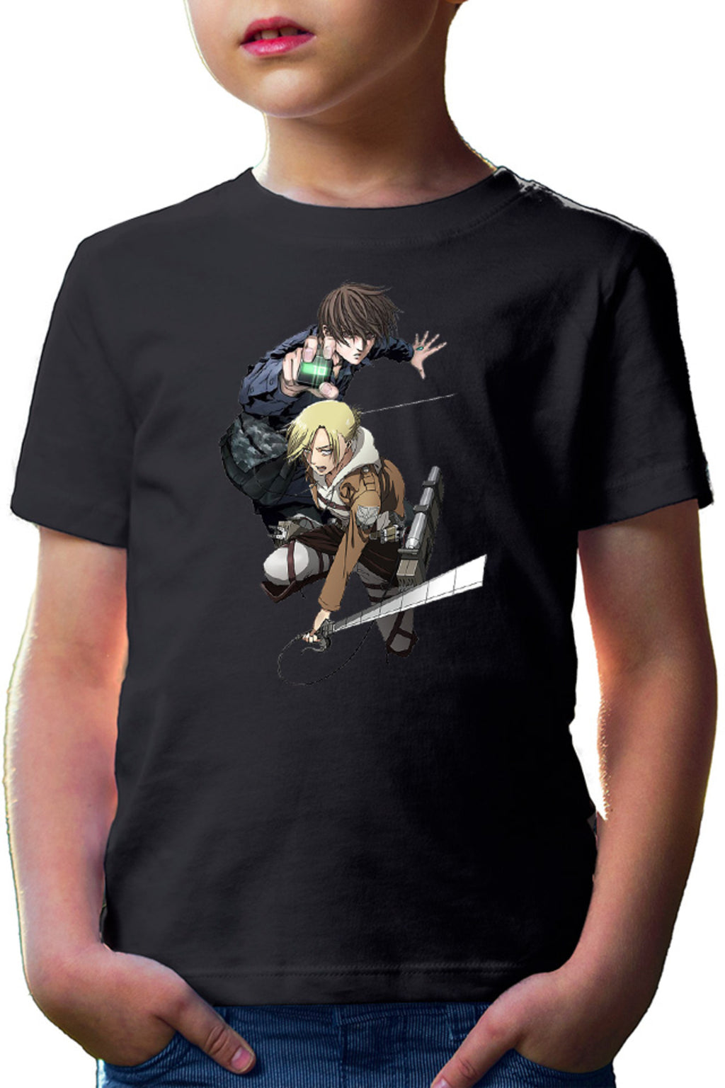 Tricou copii Btooom! Sakamoto Ryouta AOT Annie Fight Monsters Sci-fi Cosplay