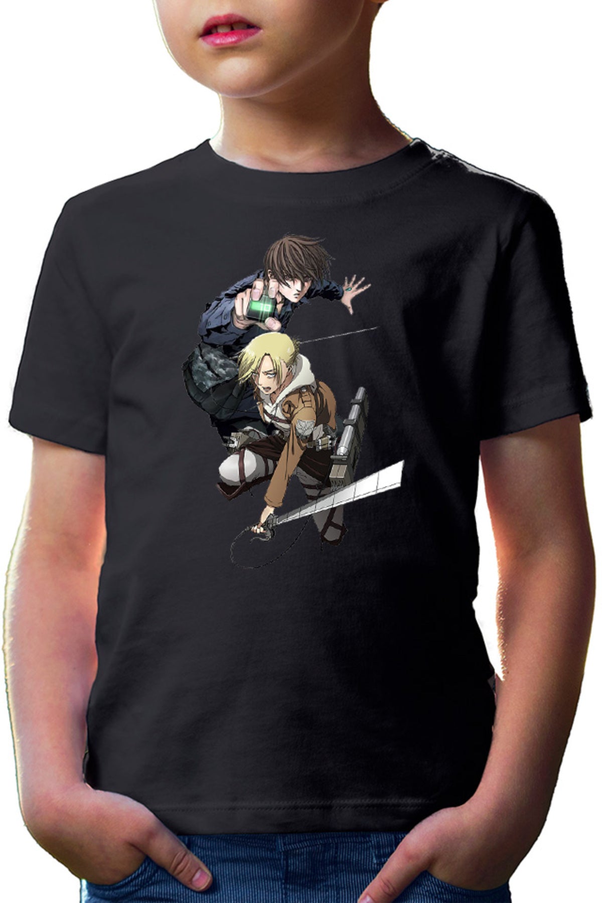 Tricou copii Btooom! Sakamoto Ryouta AOT Annie Fight Monsters Sci-fi Cosplay