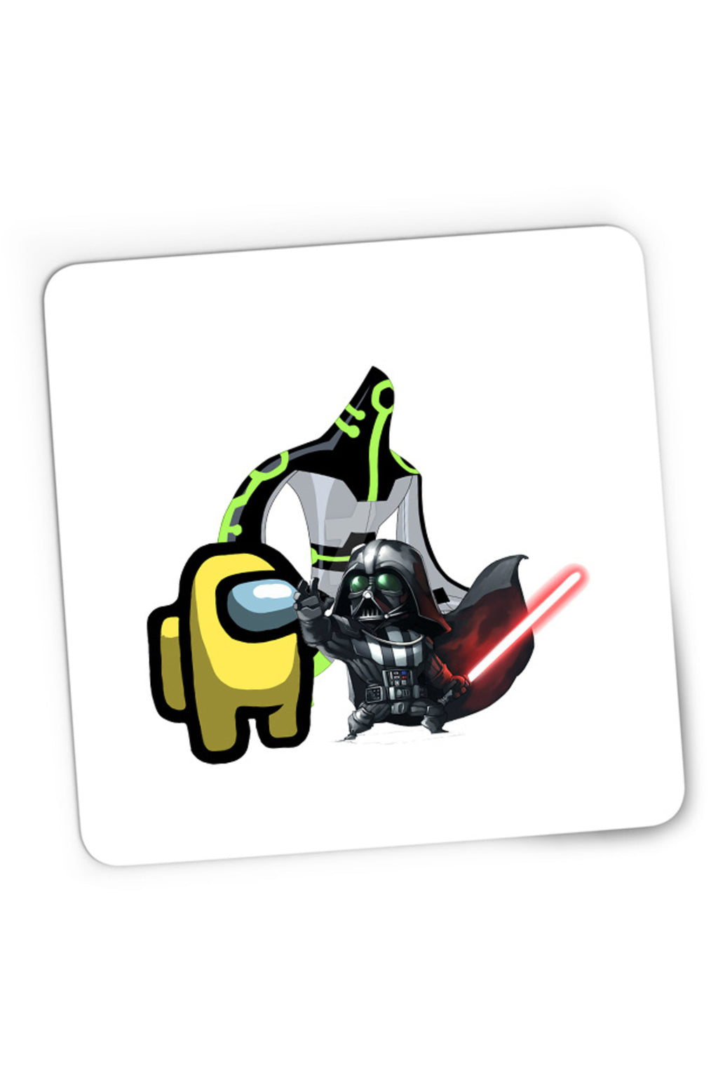 Mousepad Gaming Ben 10 Among Us Crew Member Darth Vader Immortality Chibi, 21x19 cm