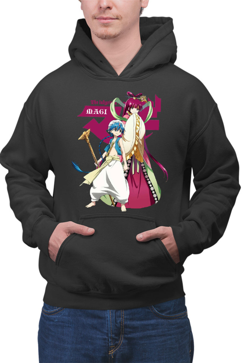 Hanorac barbati Magi The Labyrinth of Magic Kougyoku Queen Alladin Meeting