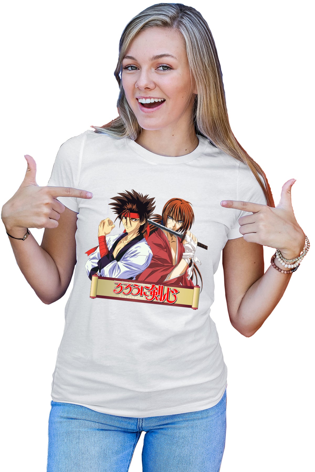 Tricou dama Rurouni Kenshin Sanosuke Kenshin Manuscript