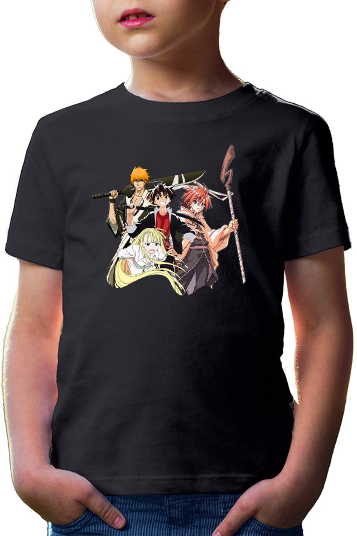 Tricou copii UQ Holder Touta McDowell Negi Ichigo Bleach
